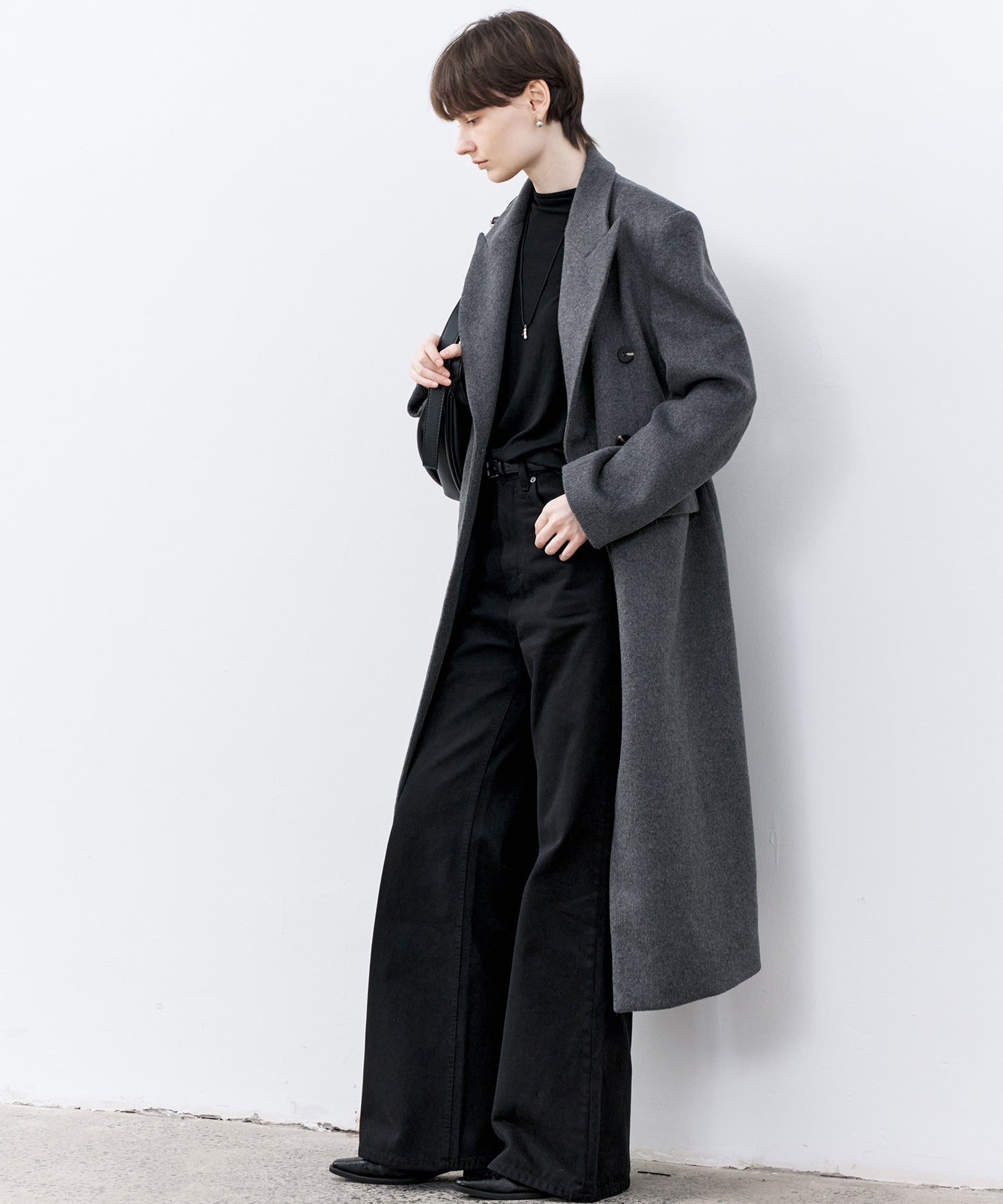 Wool-Blend Long Chester Coat