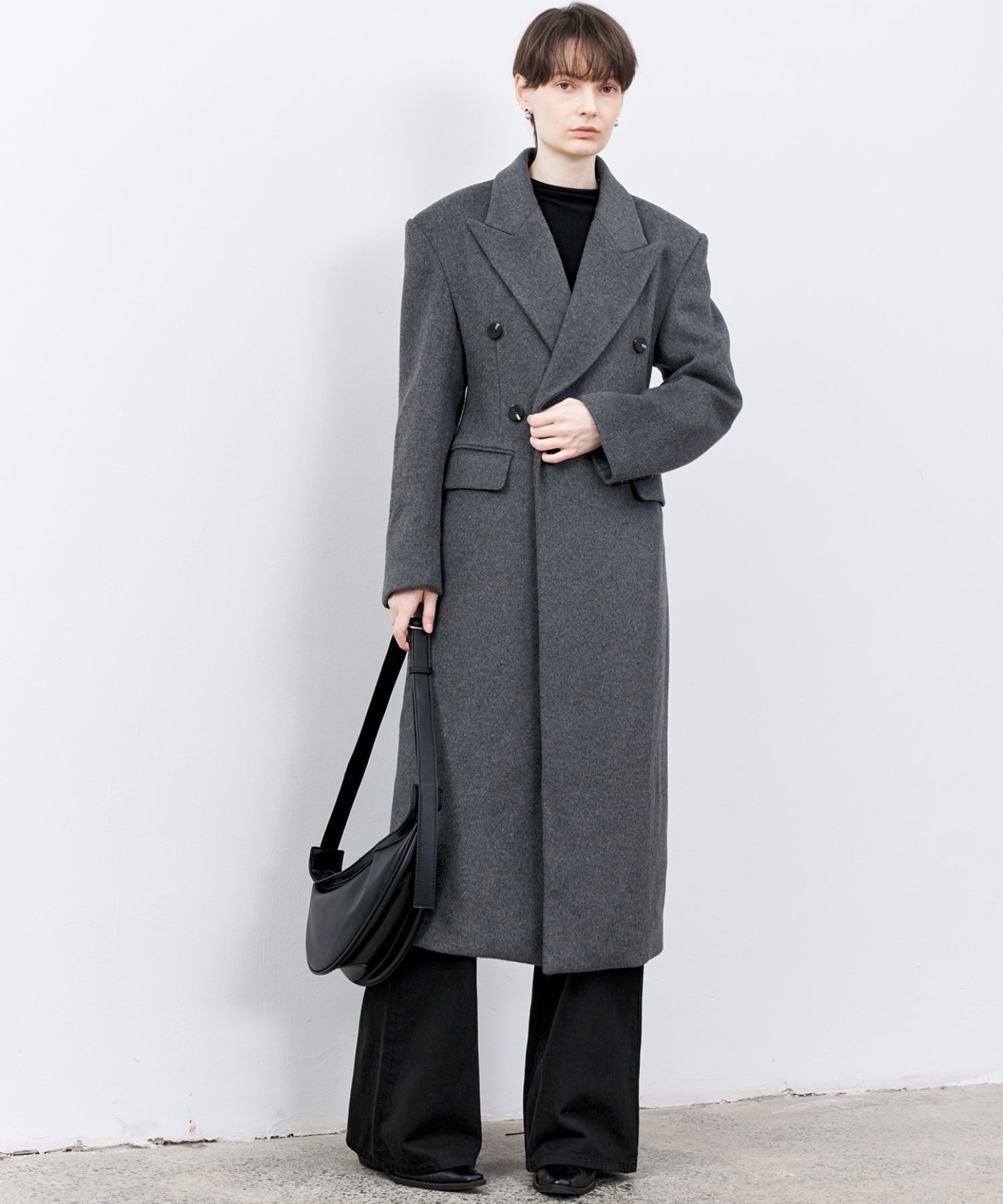 Wool-Blend Long Chester Coat