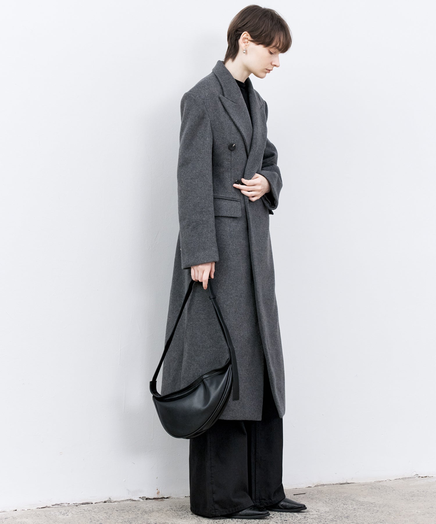 Wool-Blend Long Chester Coat