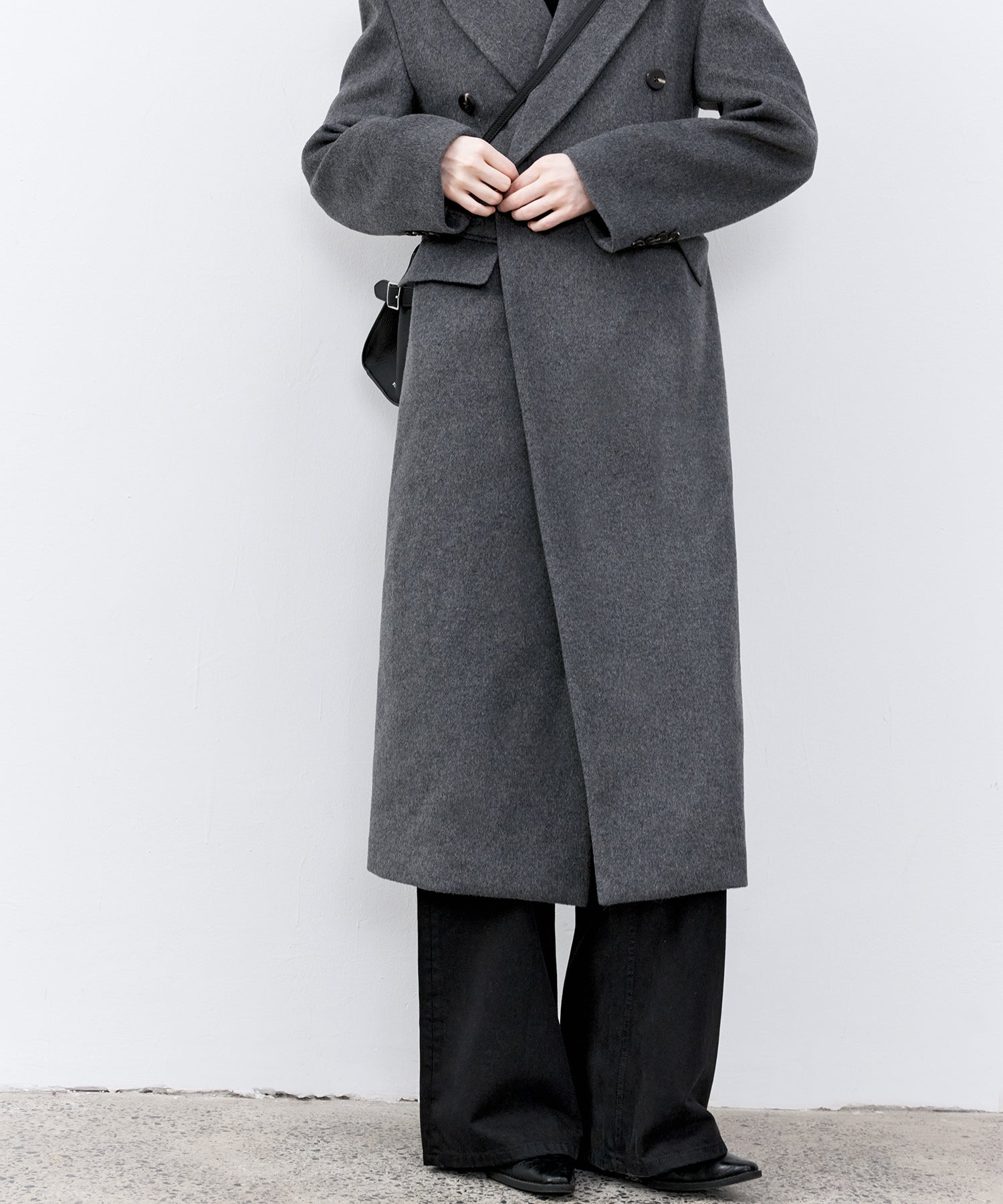 Wool-Blend Long Chester Coat