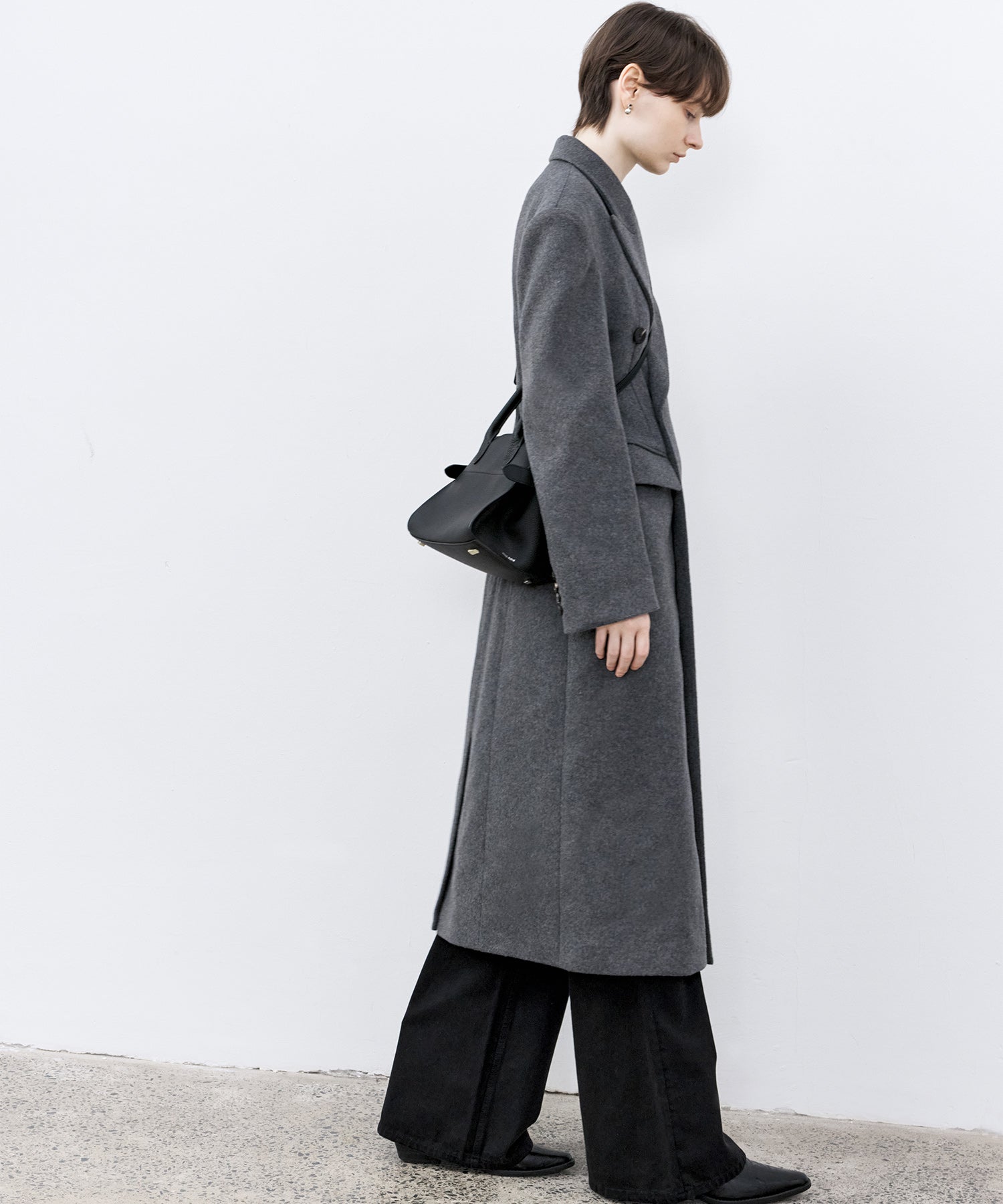 Wool-Blend Long Chester Coat