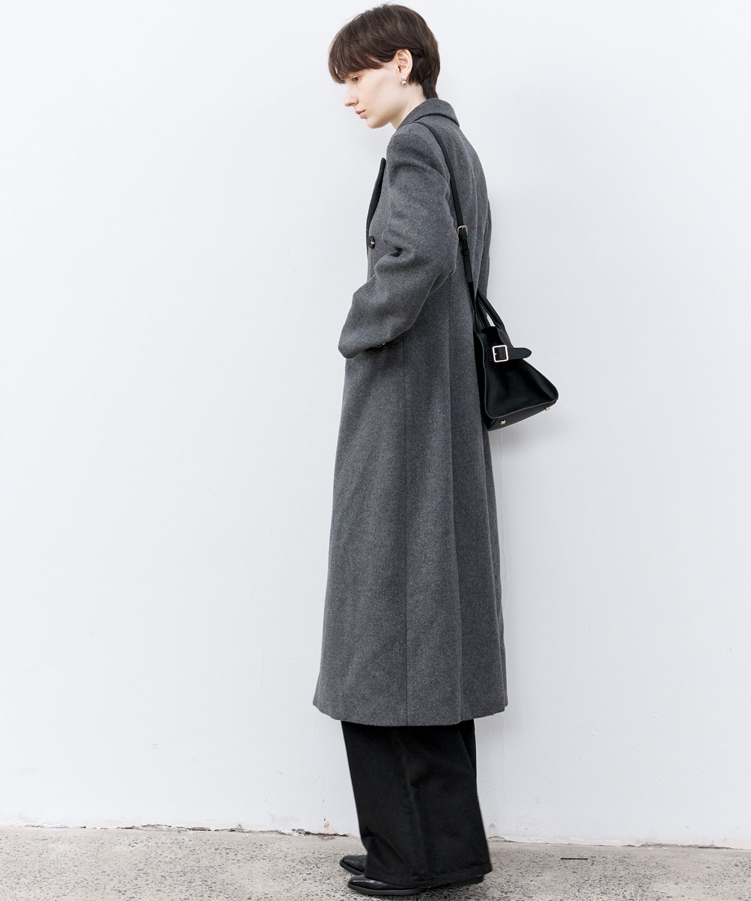 Wool-Blend Long Chester Coat