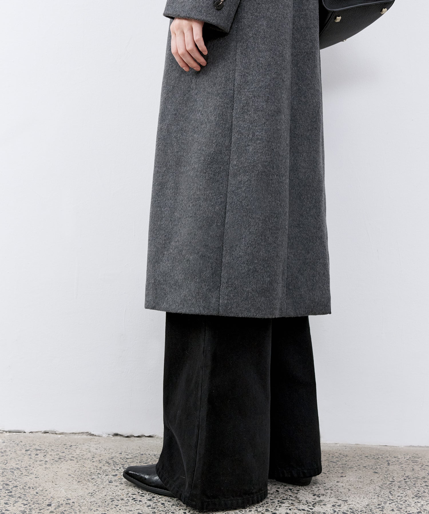 Wool-Blend Long Chester Coat