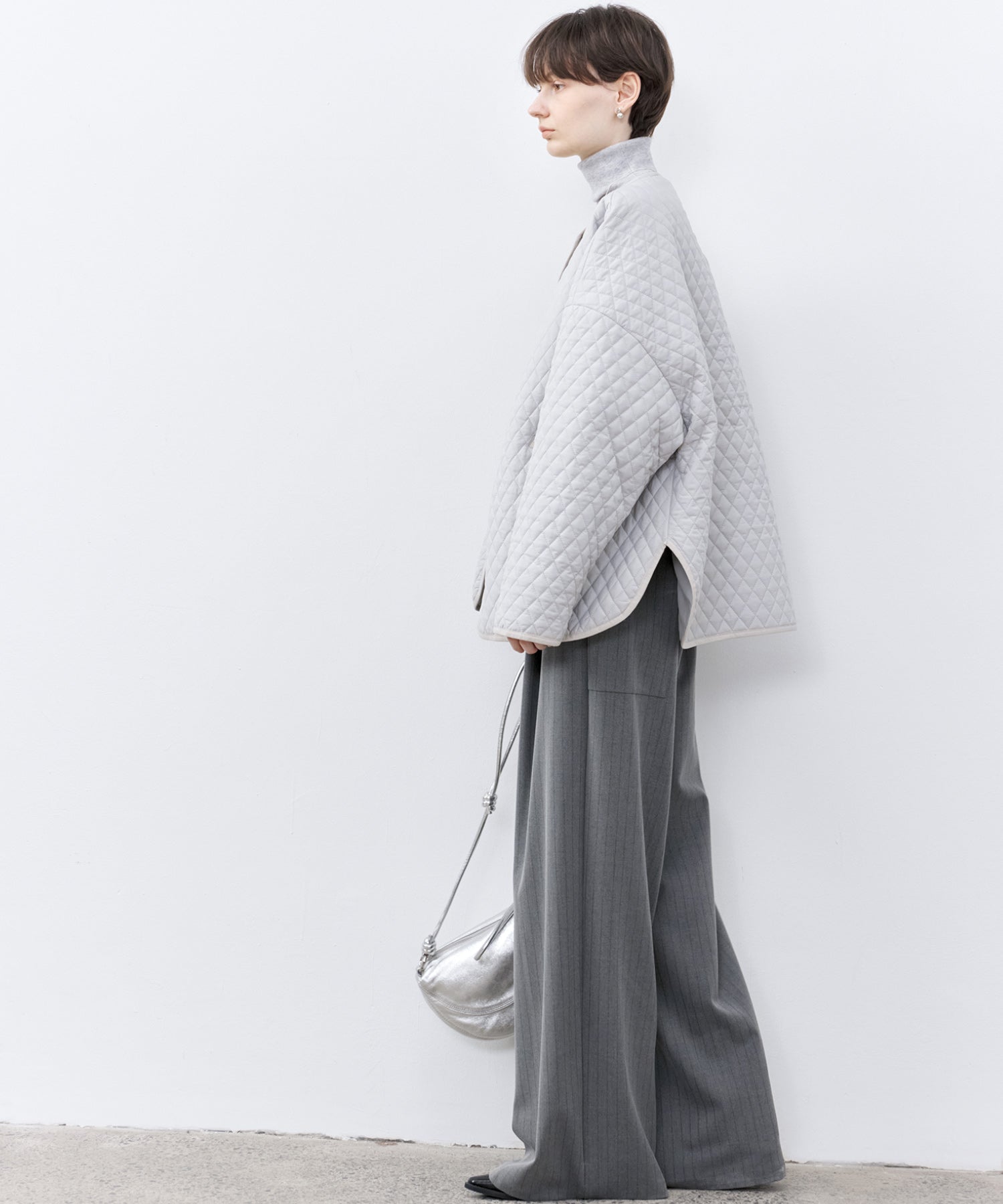 High-rise striped pants