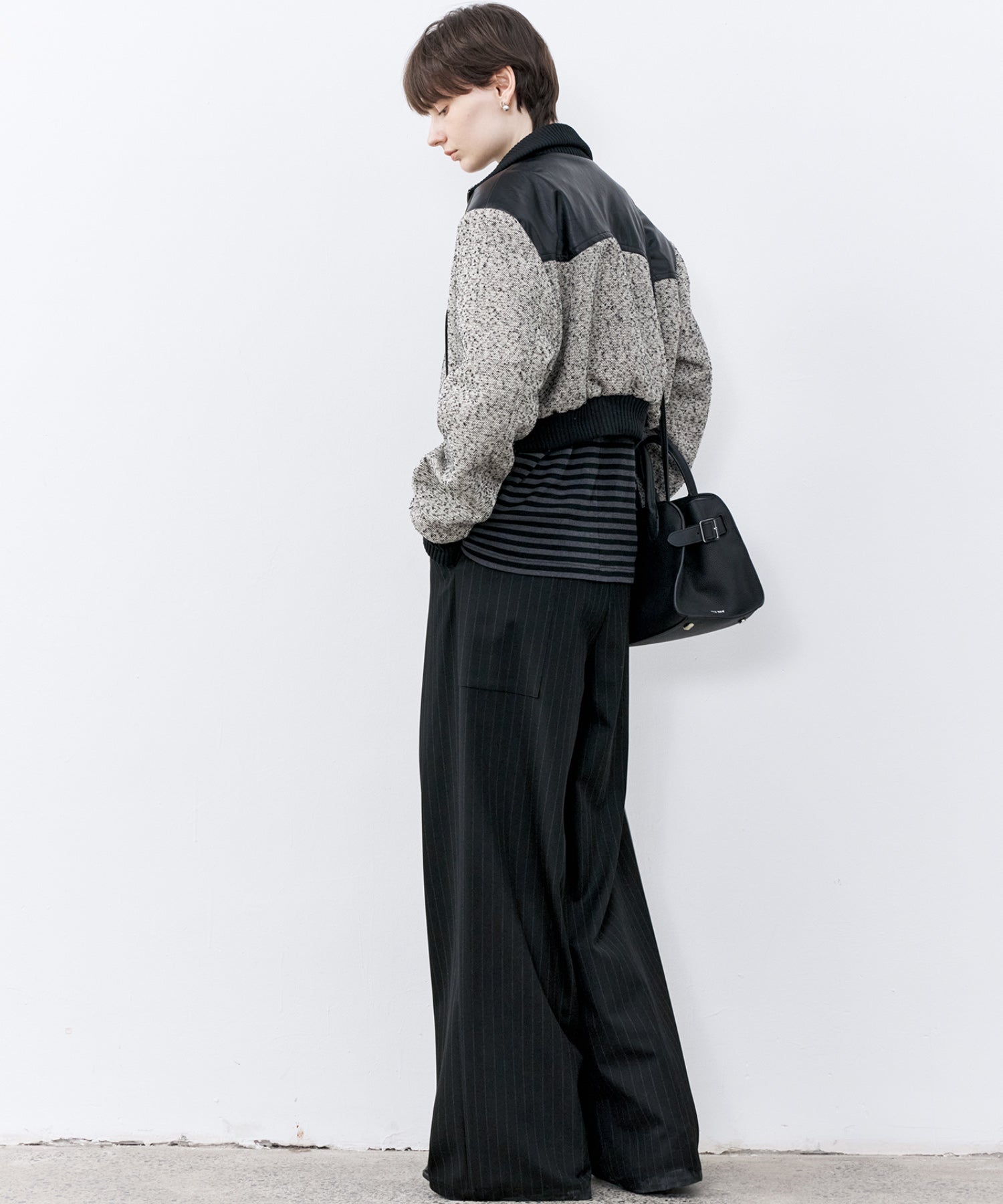 High-rise striped pants