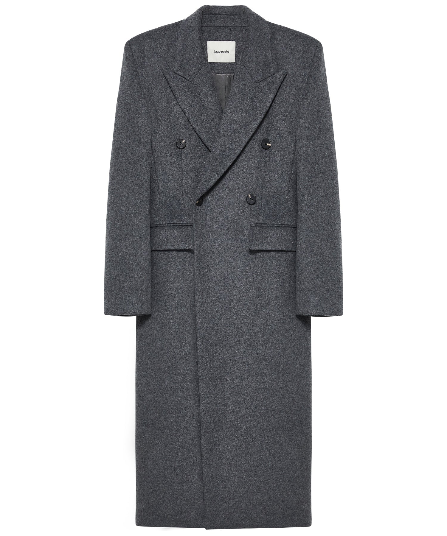 Wool-Blend Long Chester Coat