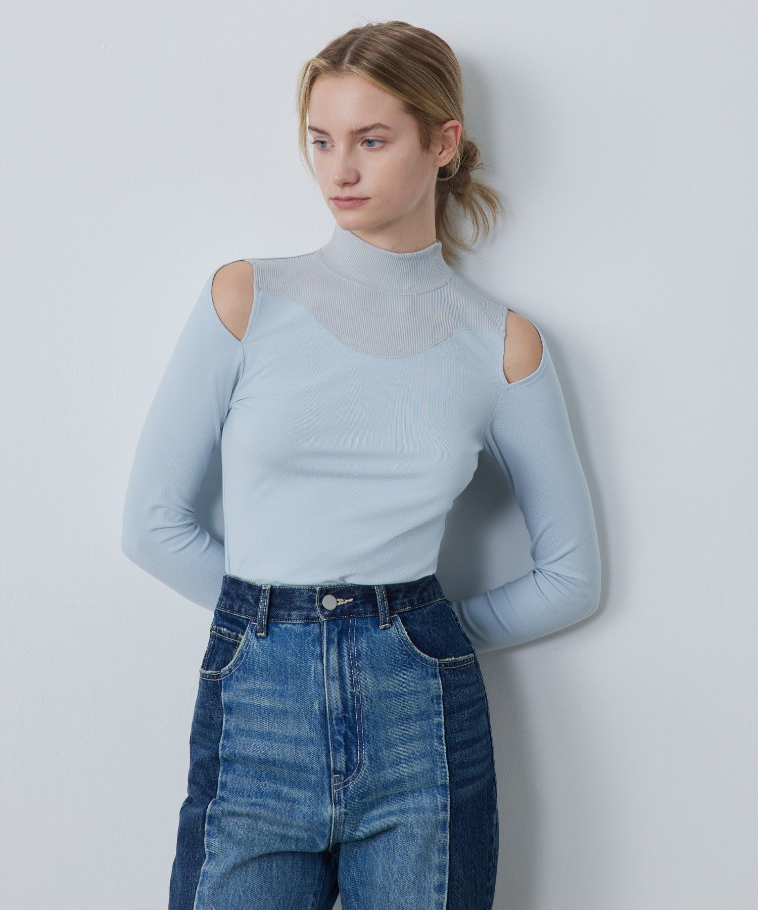 Bicolor Cutout Top