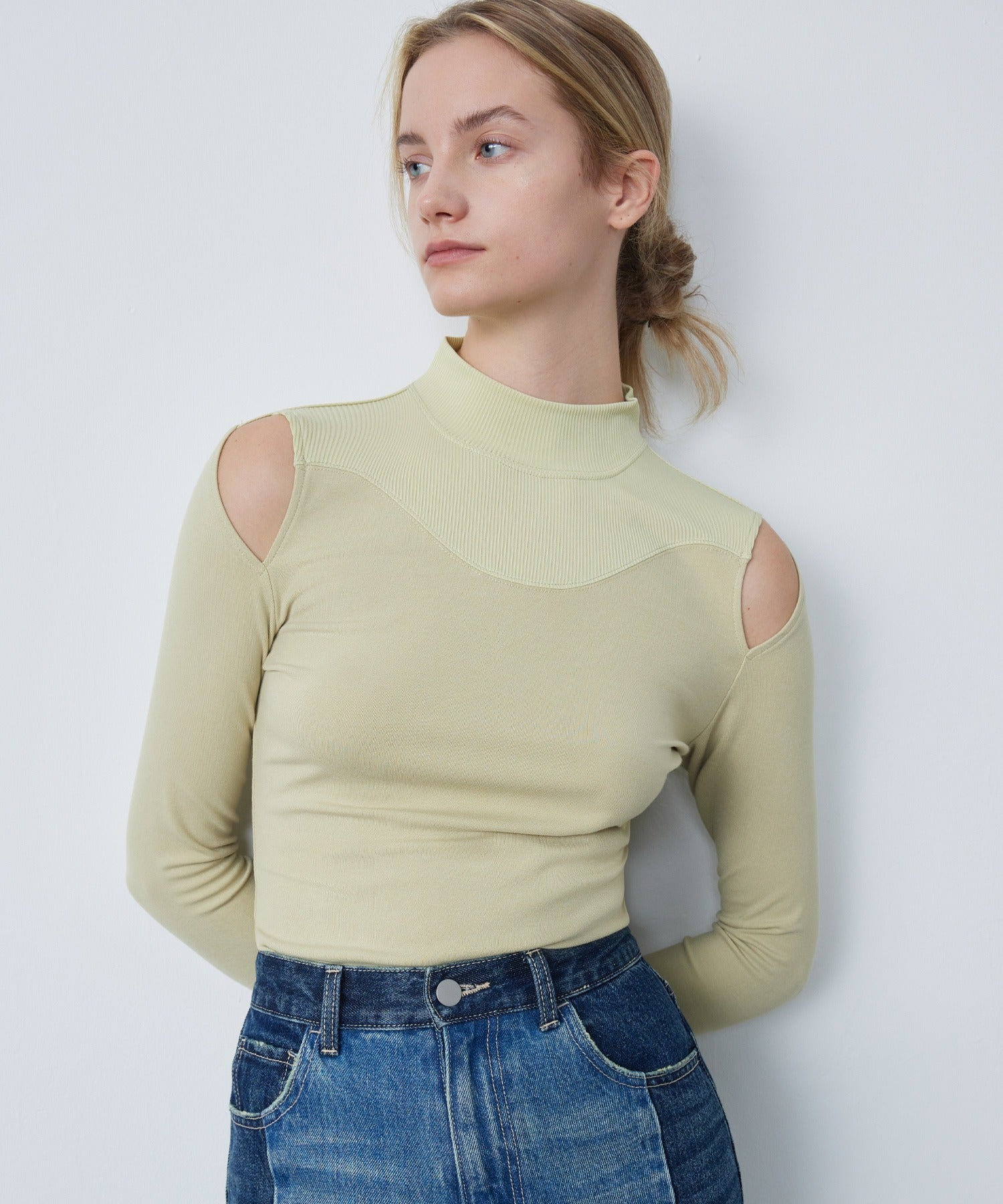 Bicolor Cutout Top