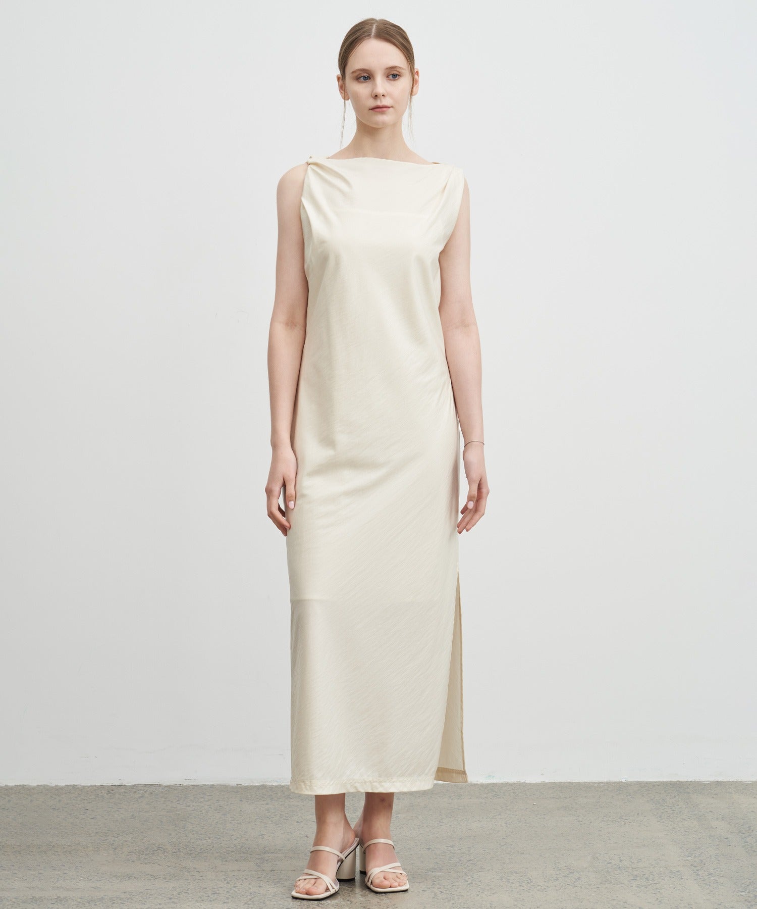 Twist Armhole Midi Dress