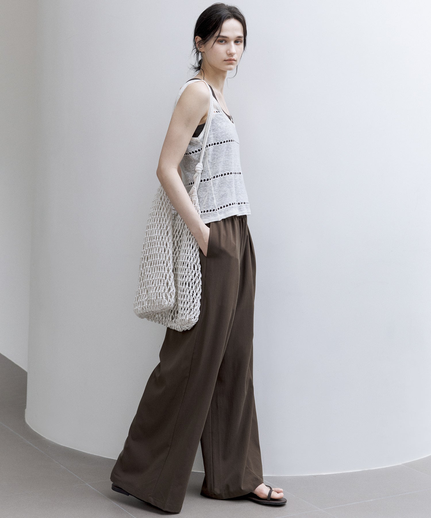 Sheer Knit Sleeveless Blouse – Stylish Summer Layer