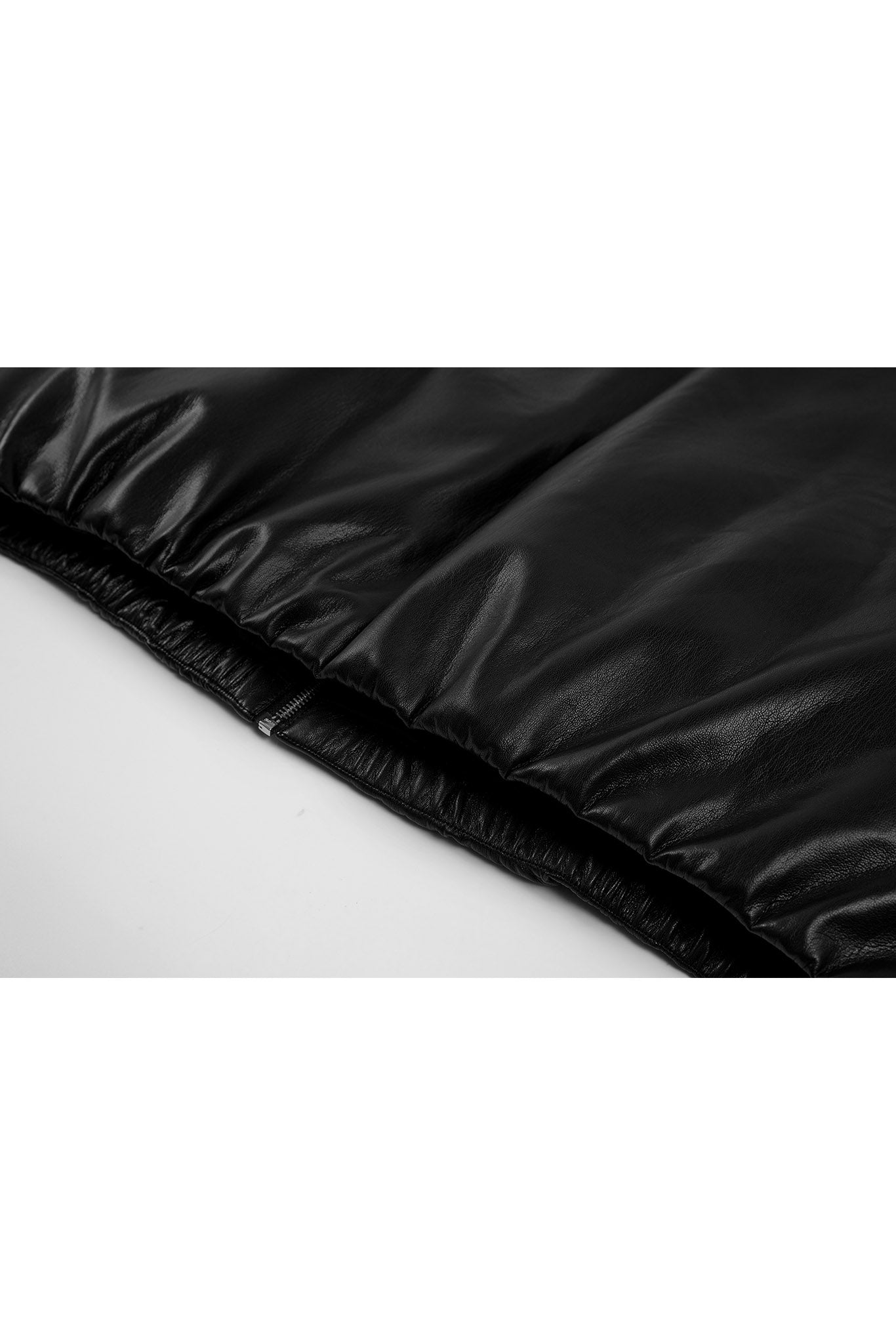 [tageechita] Faux leather flight blouson