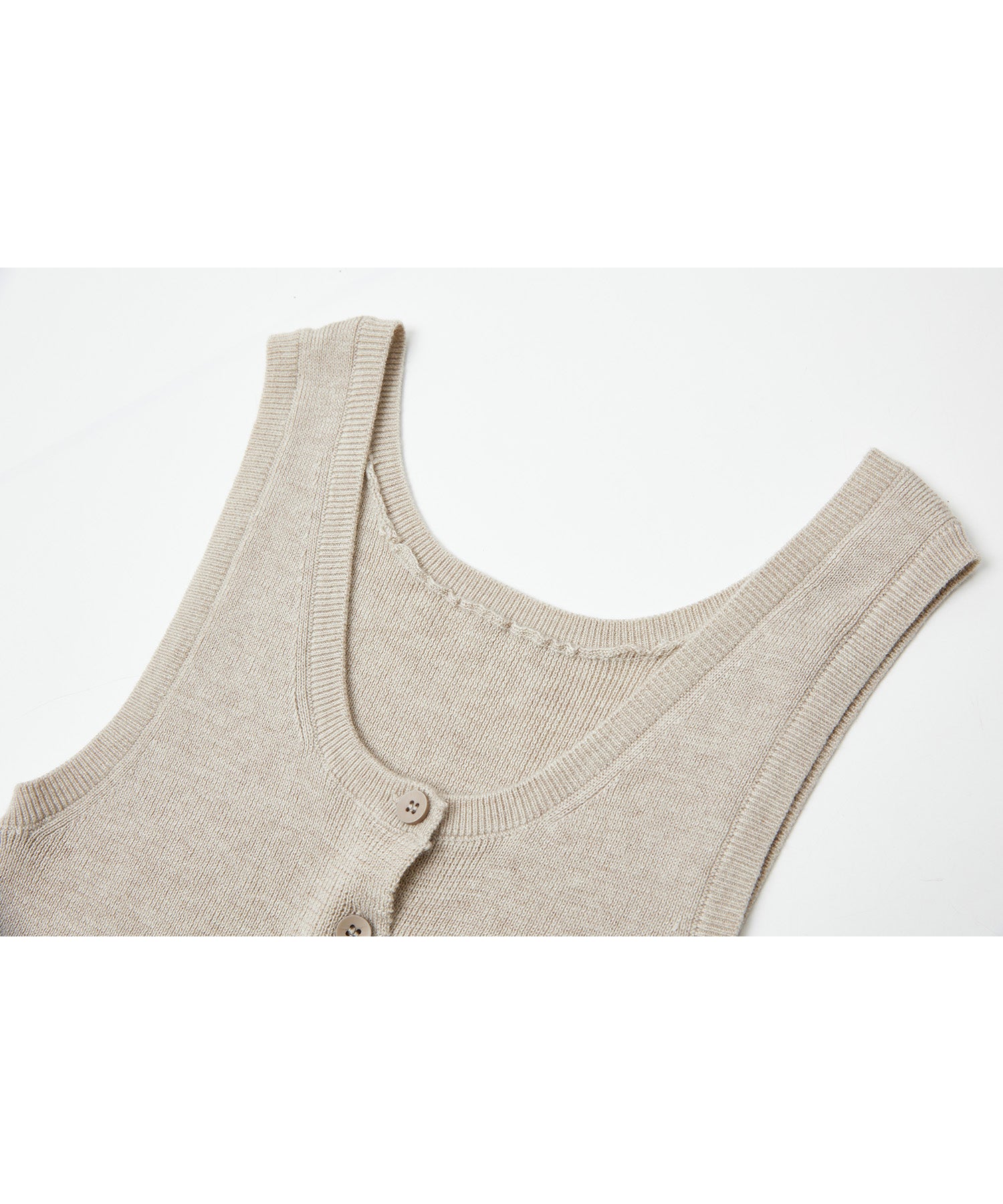 Basic Multi-Button Knit Vest