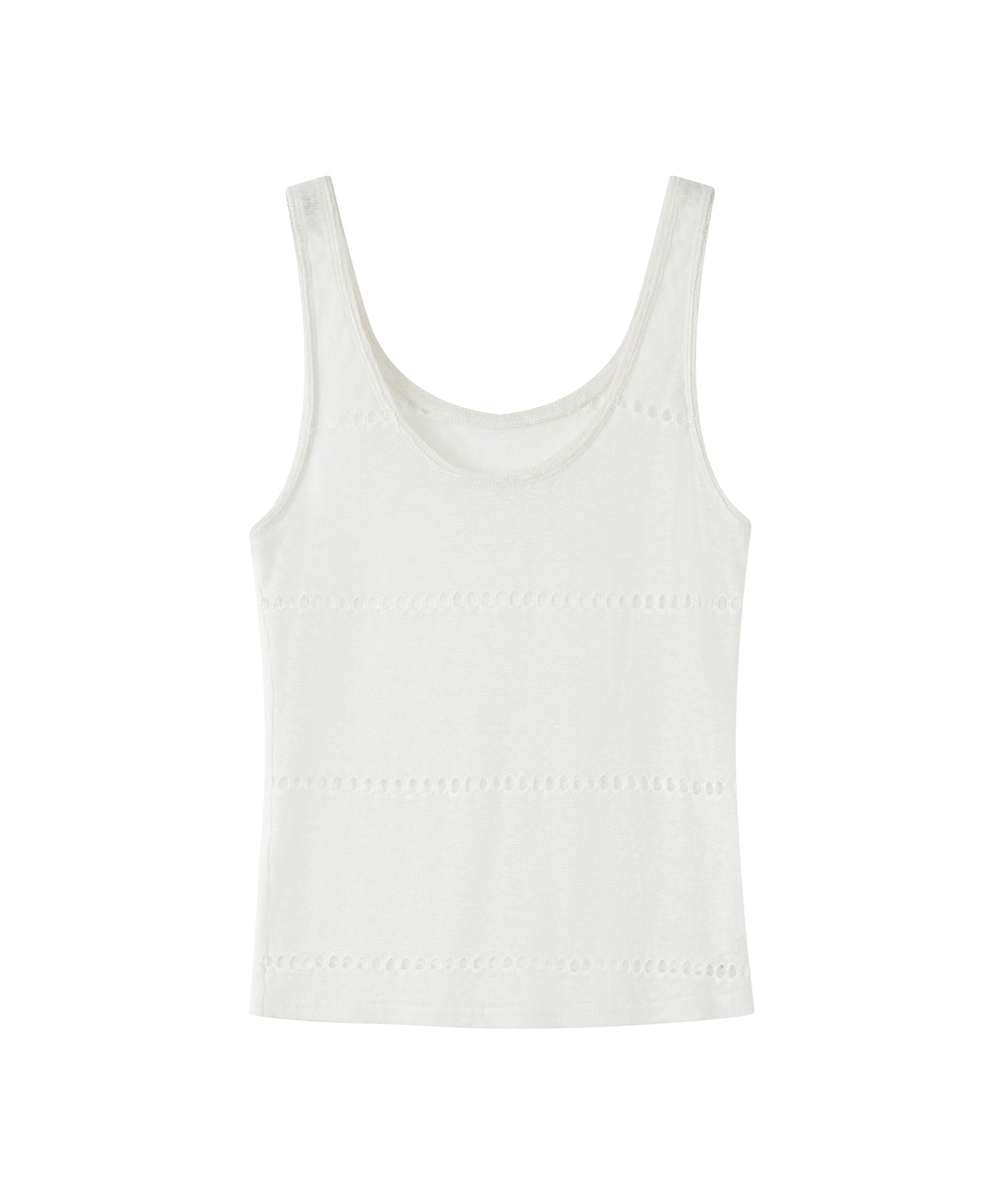 Sheer Knit Sleeveless Blouse – Stylish Summer Layer