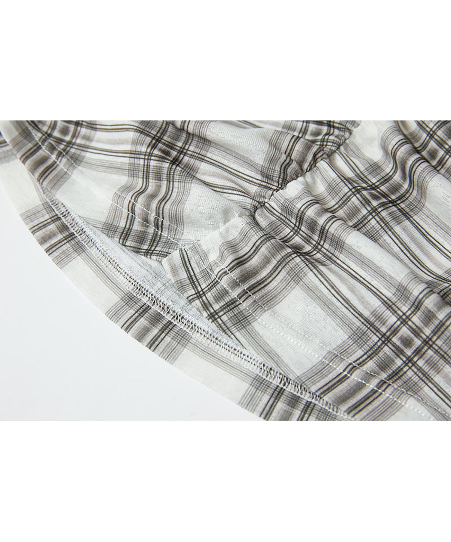 Ruched Checkered Sleeveless Top – Slim Fit Summer Blouse