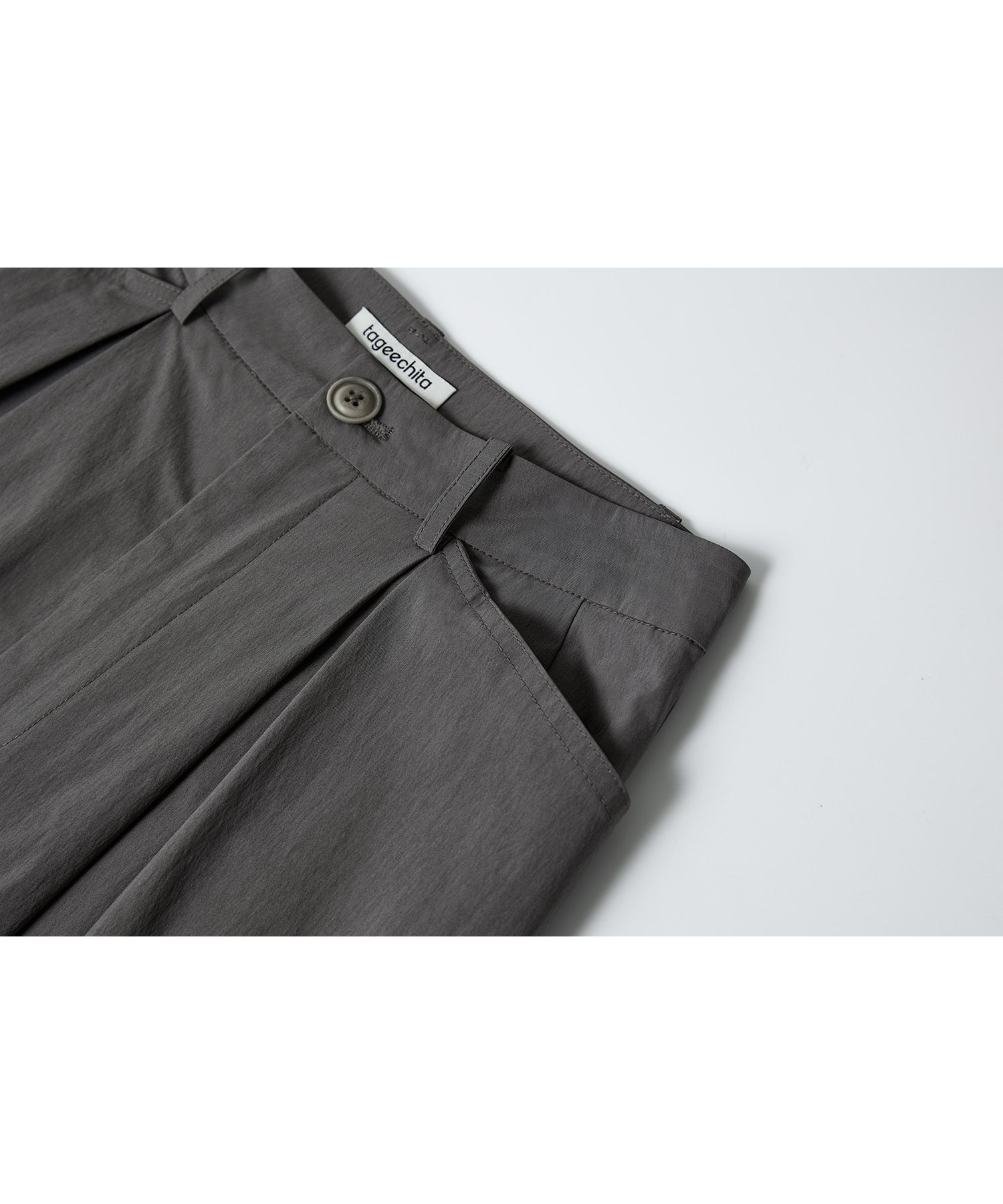Mid-Rise A-Line Balloon Skirt with Pleated Utility Design