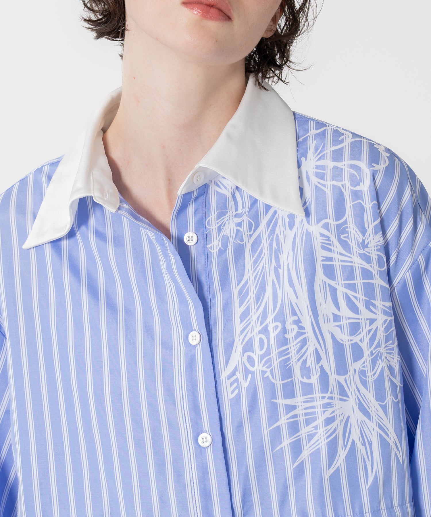 Flock Print Slim-Fit Shirt