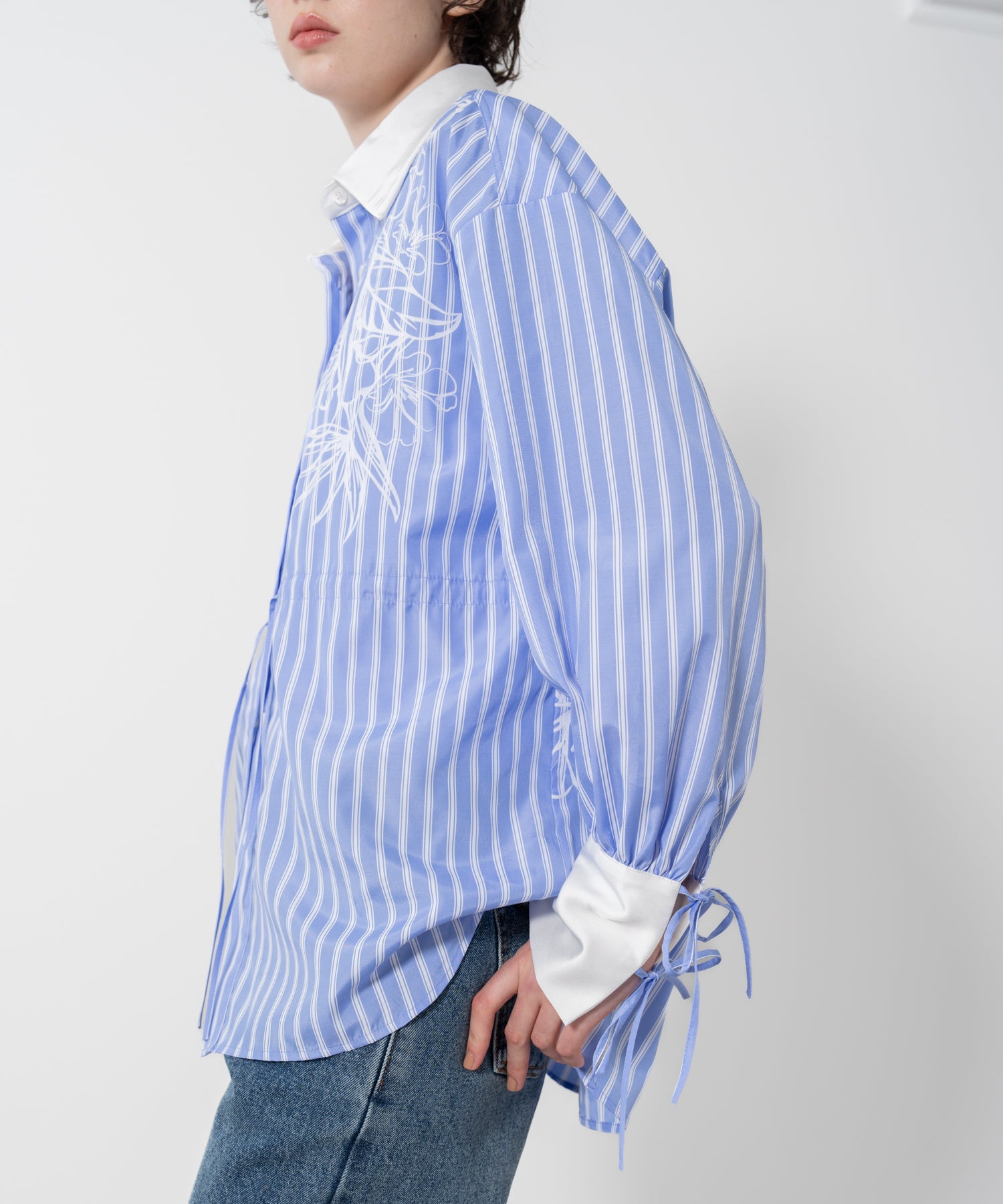 Flock Print Slim-Fit Shirt