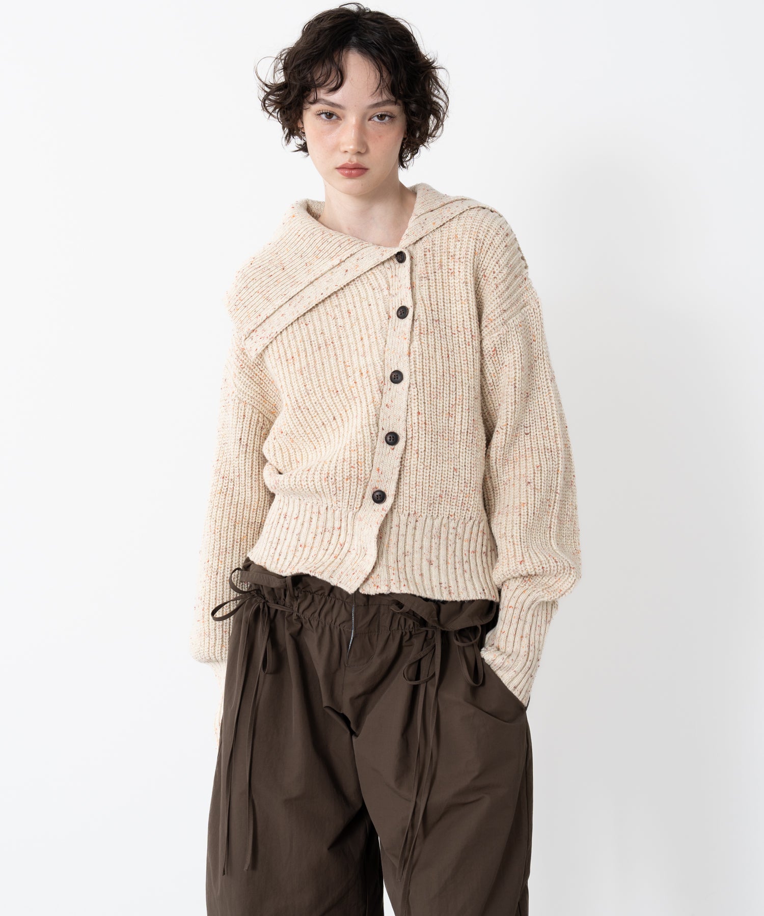 「PRE ORDER」Asymmetrical Front Cardigan