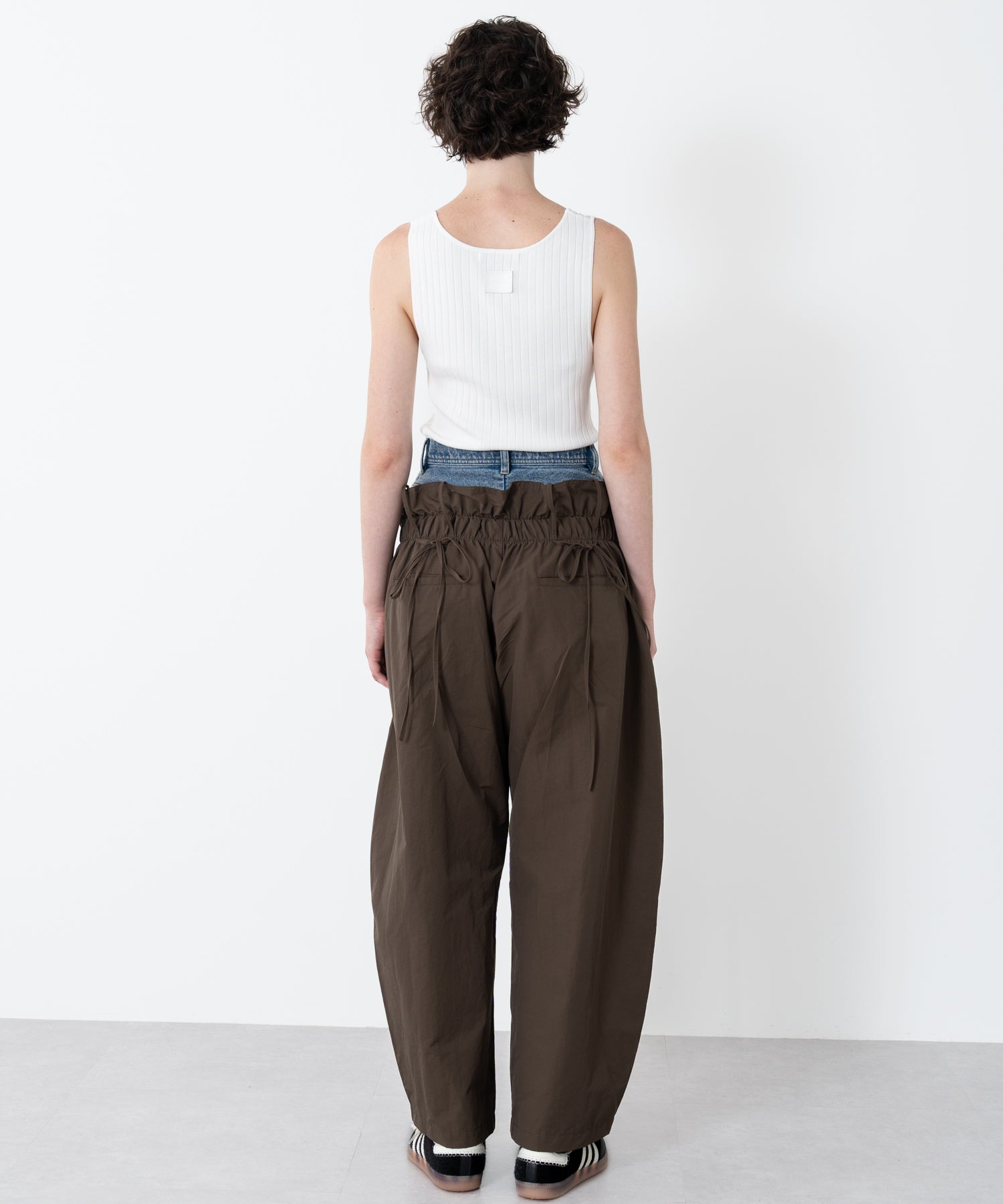 Denim Docking Double Waist Pants