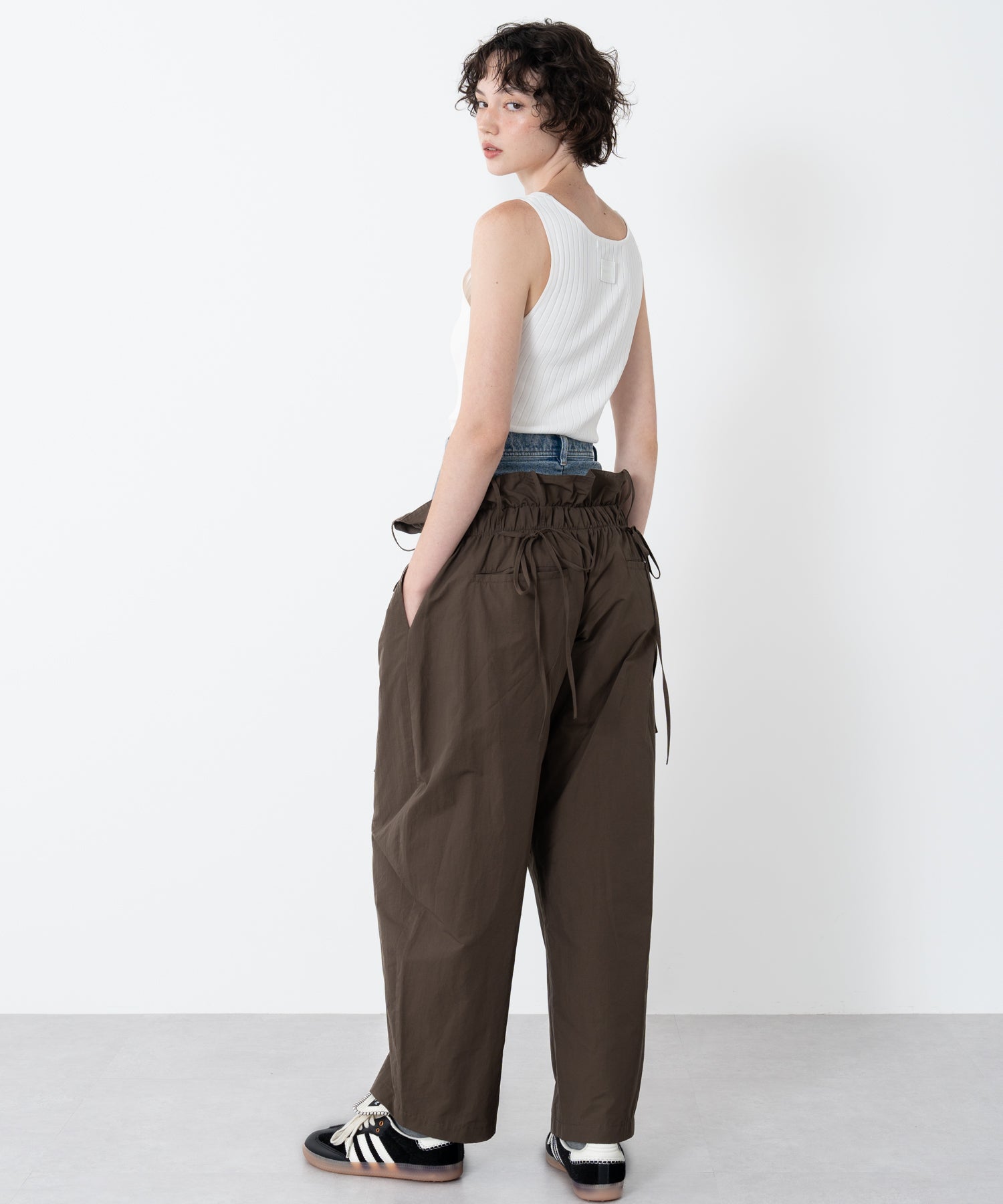 Denim Docking Double Waist Pants