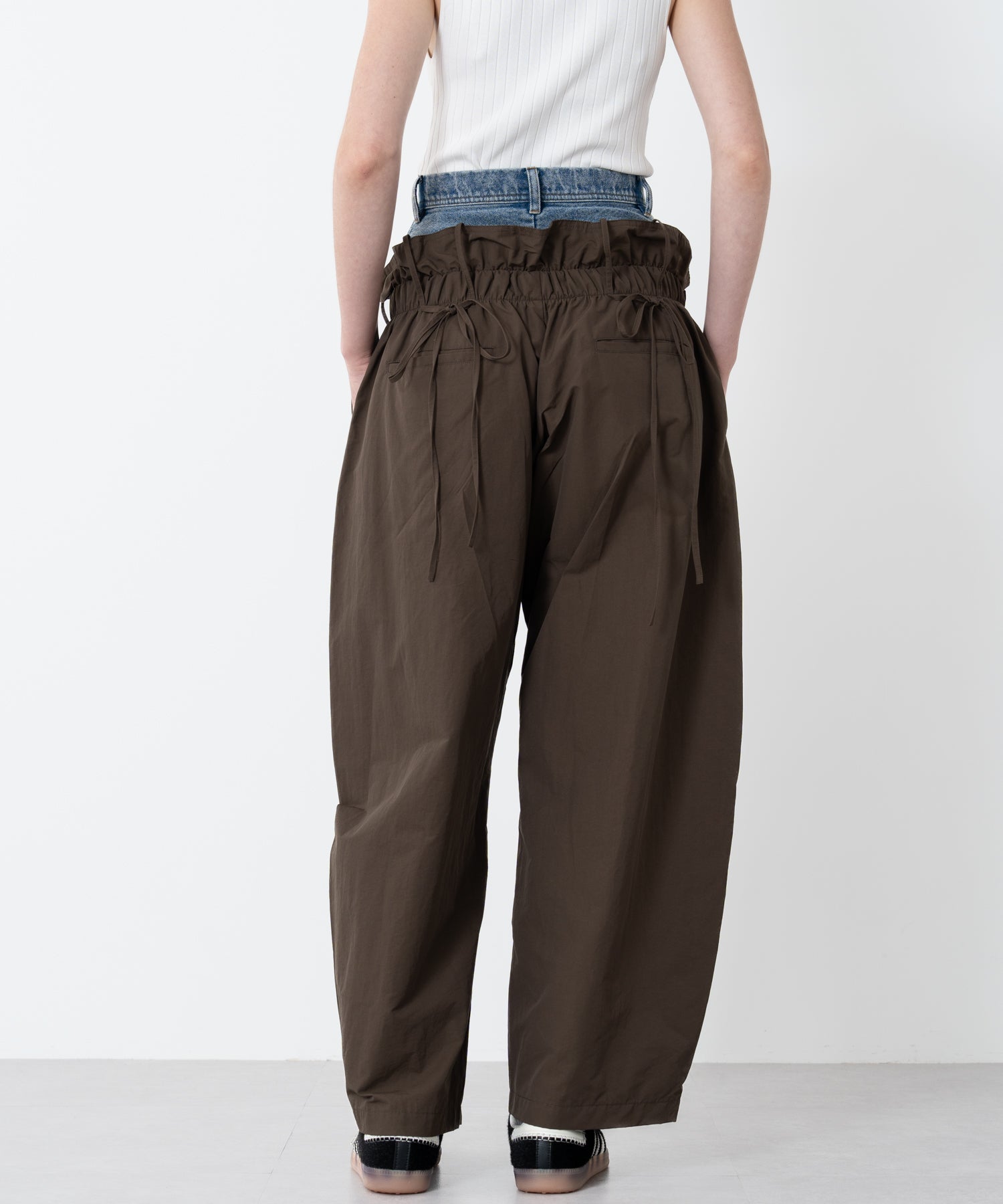 Denim Docking Double Waist Pants