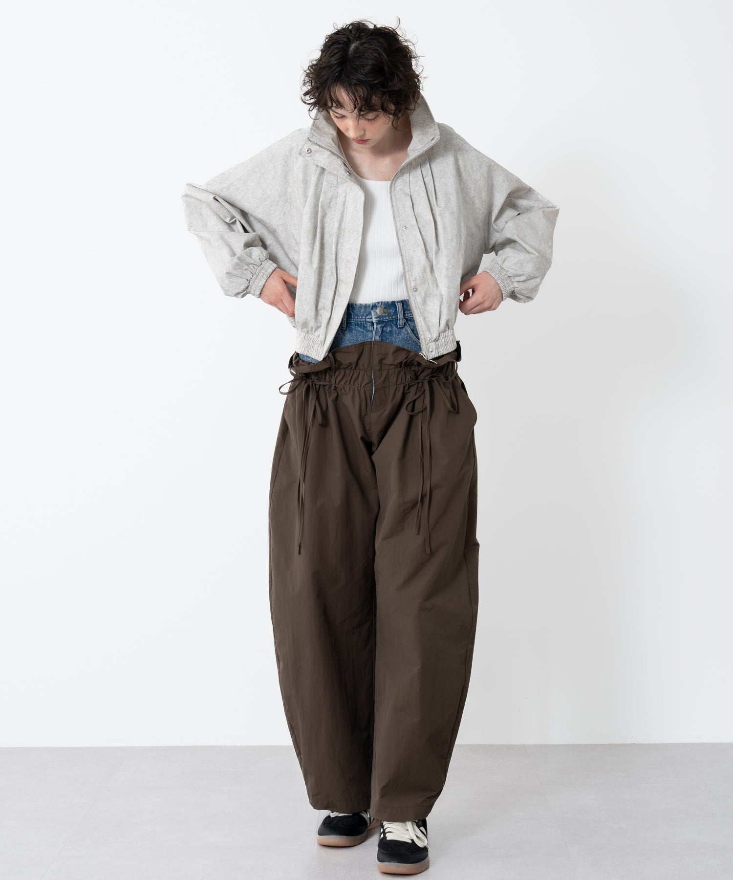 Denim Docking Double Waist Pants