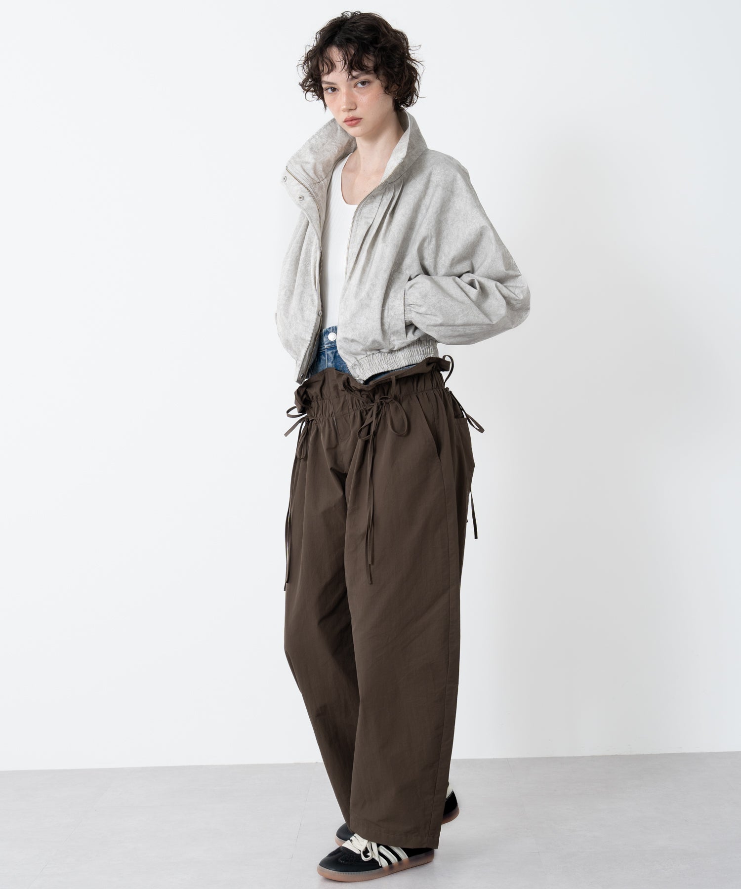 Denim Docking Double Waist Pants