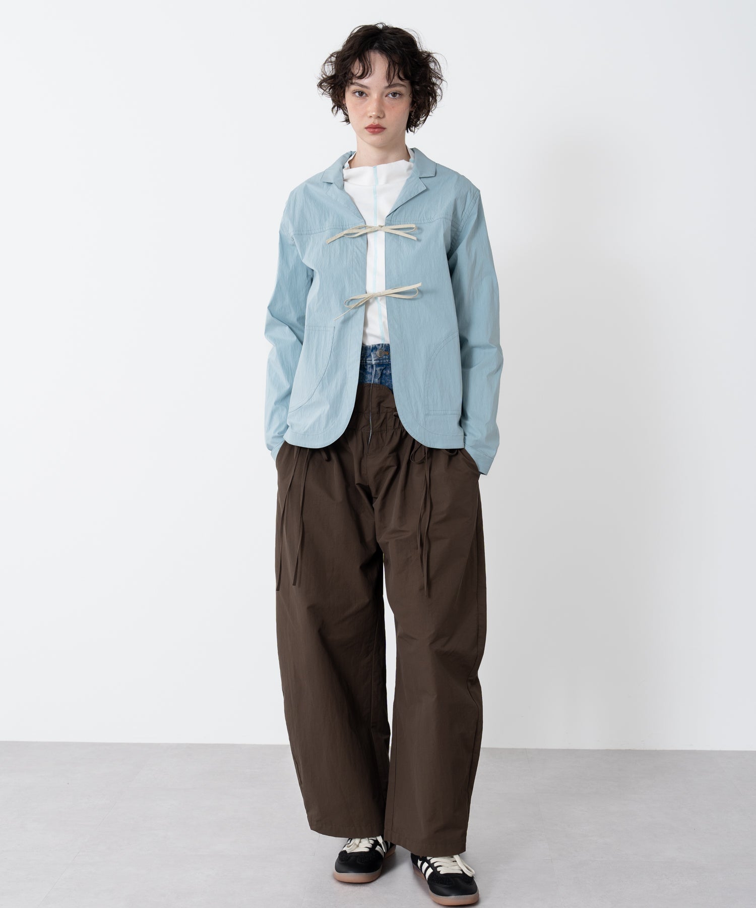 Denim Docking Double Waist Pants