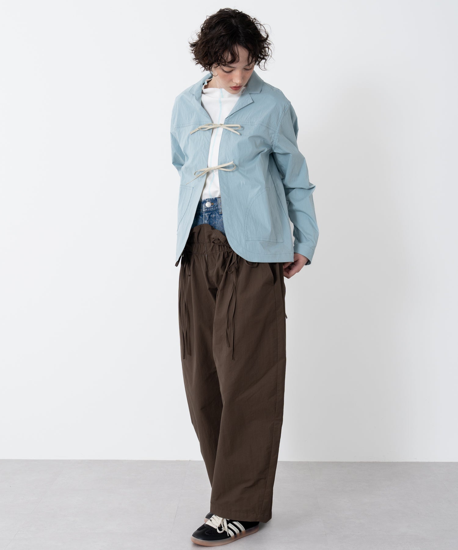 Denim Docking Double Waist Pants