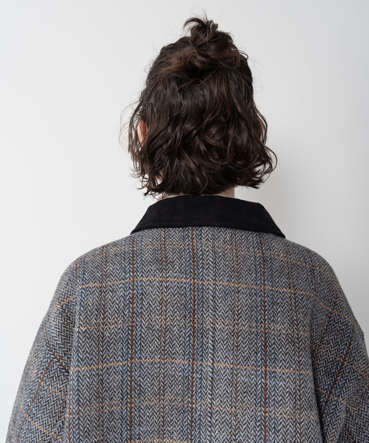 wool-blend tweed jacket