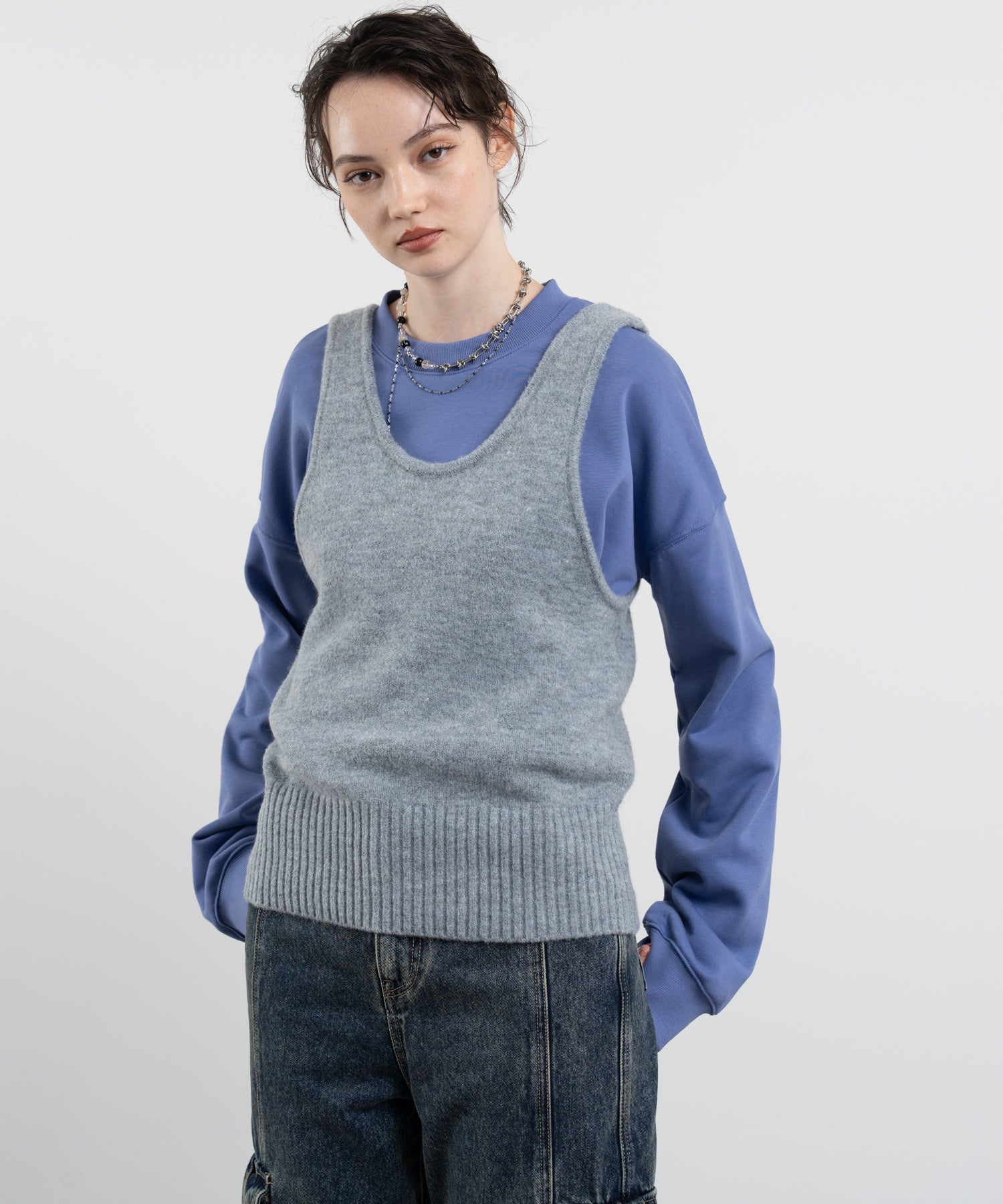 Irregular Knit Vest