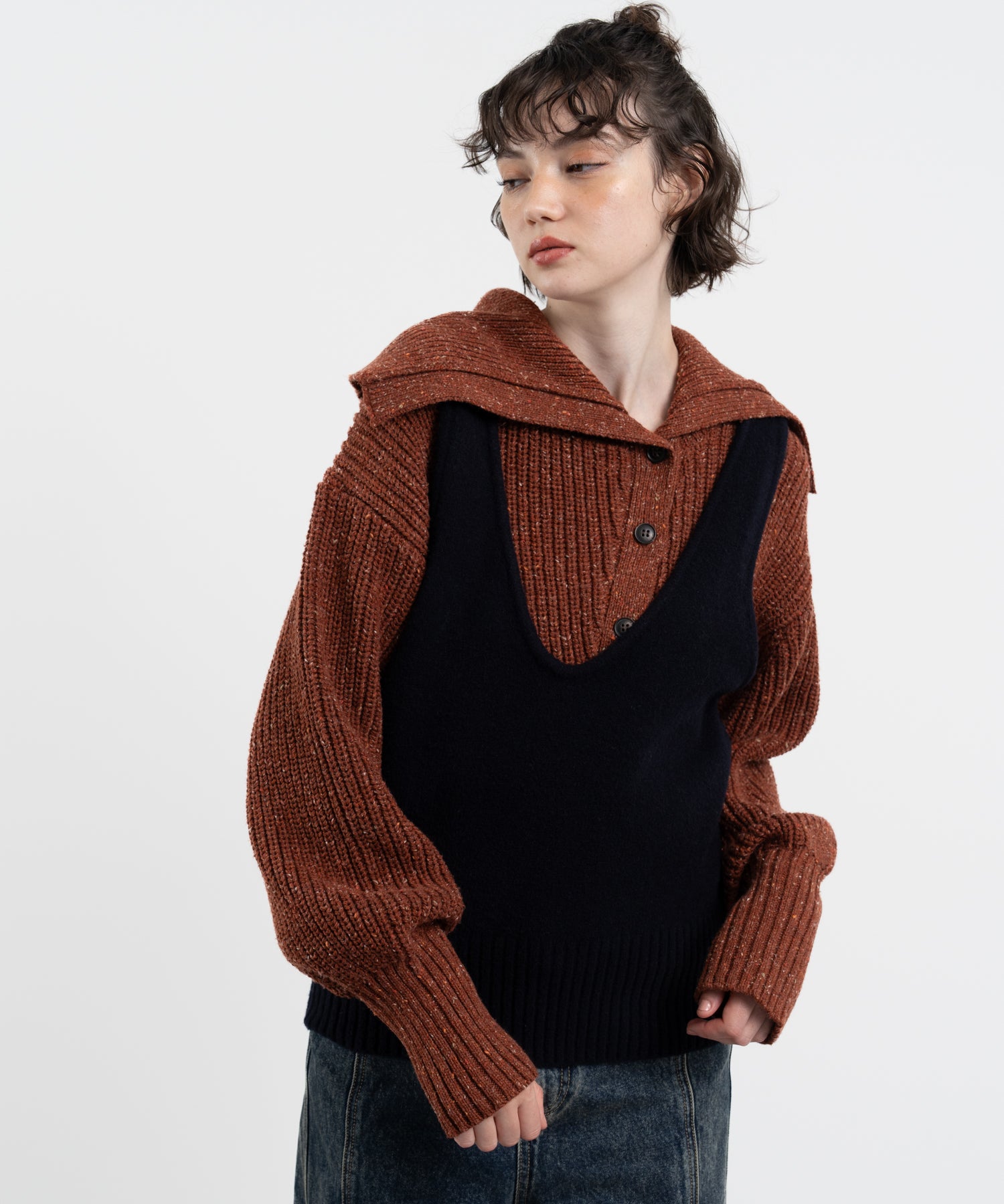 Irregular Knit Vest