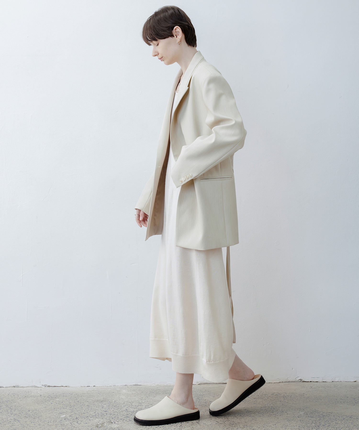 Notch Collar Boxy Jacket