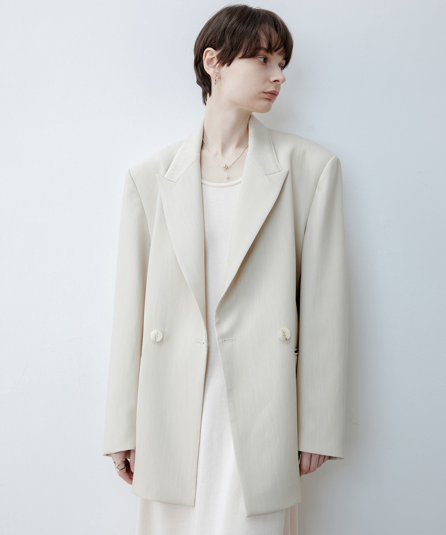 Notch Collar Boxy Jacket