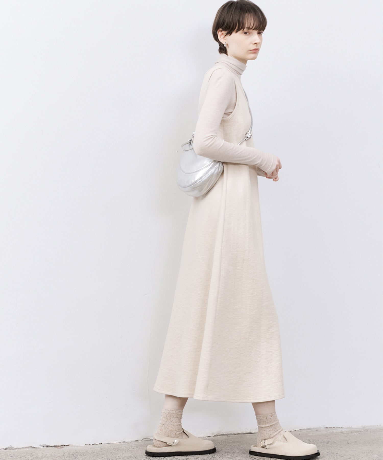 Round Neck Jacquard Knit Dress