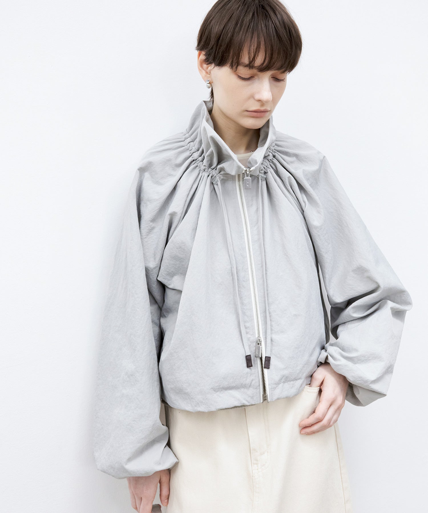 Balloon Collar String Jacket