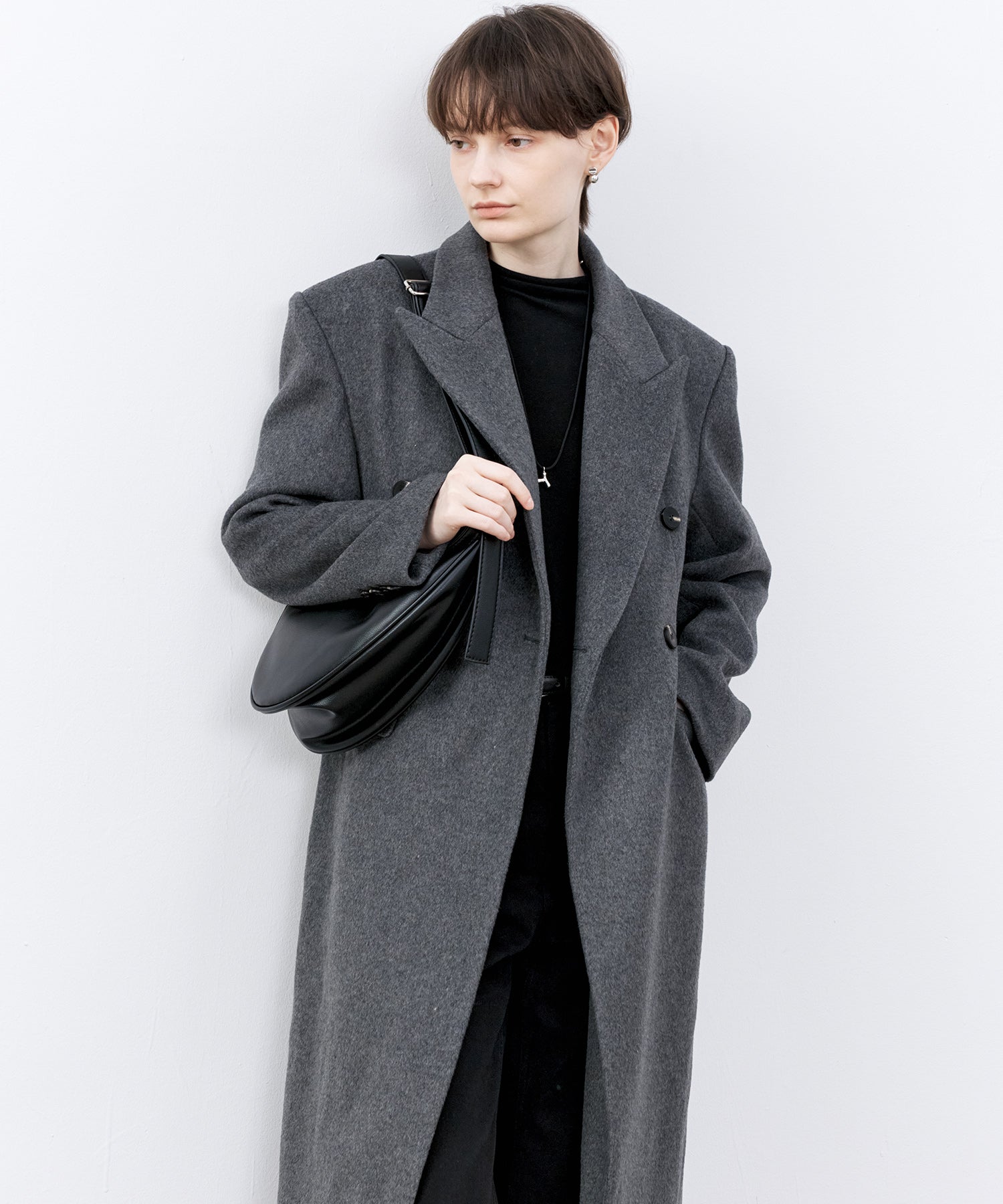 Wool-Blend Long Chester Coat