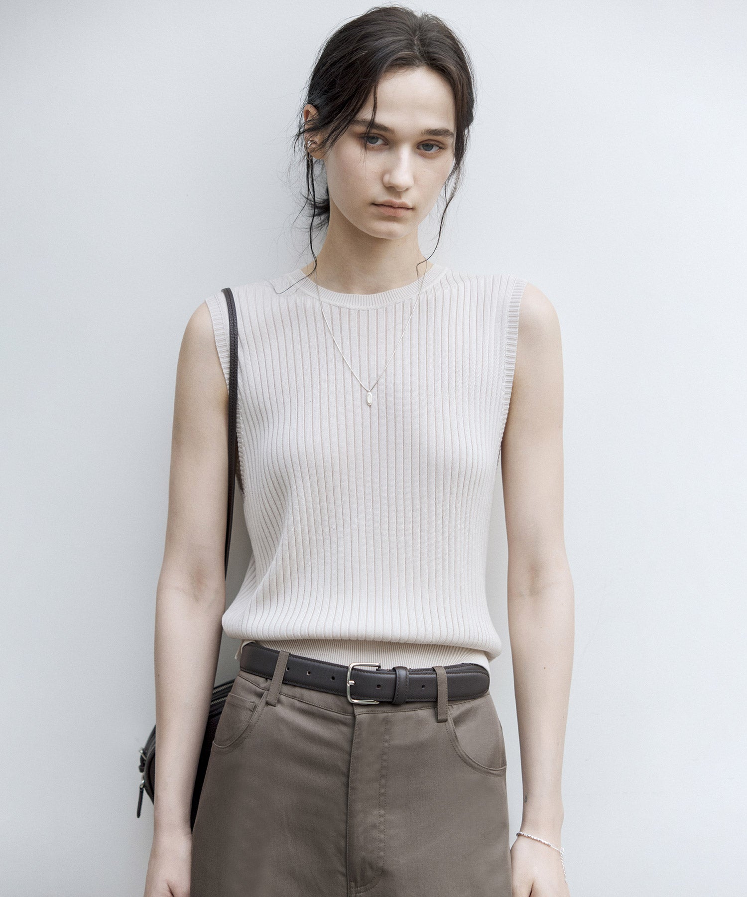 Versatile Knit Tank with Transformable Design