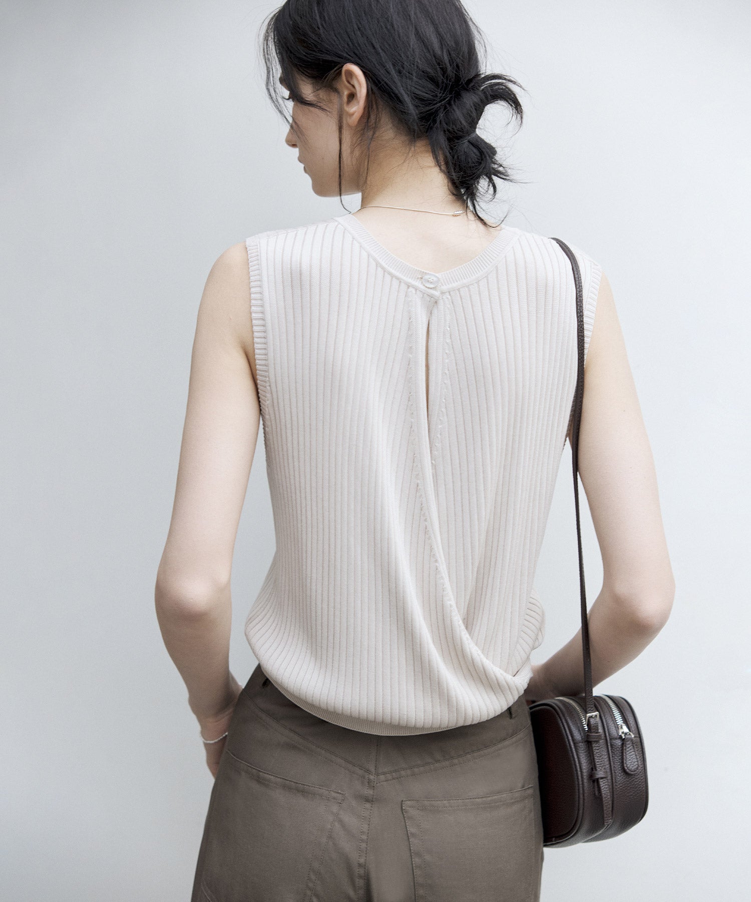 Versatile Knit Tank with Transformable Design