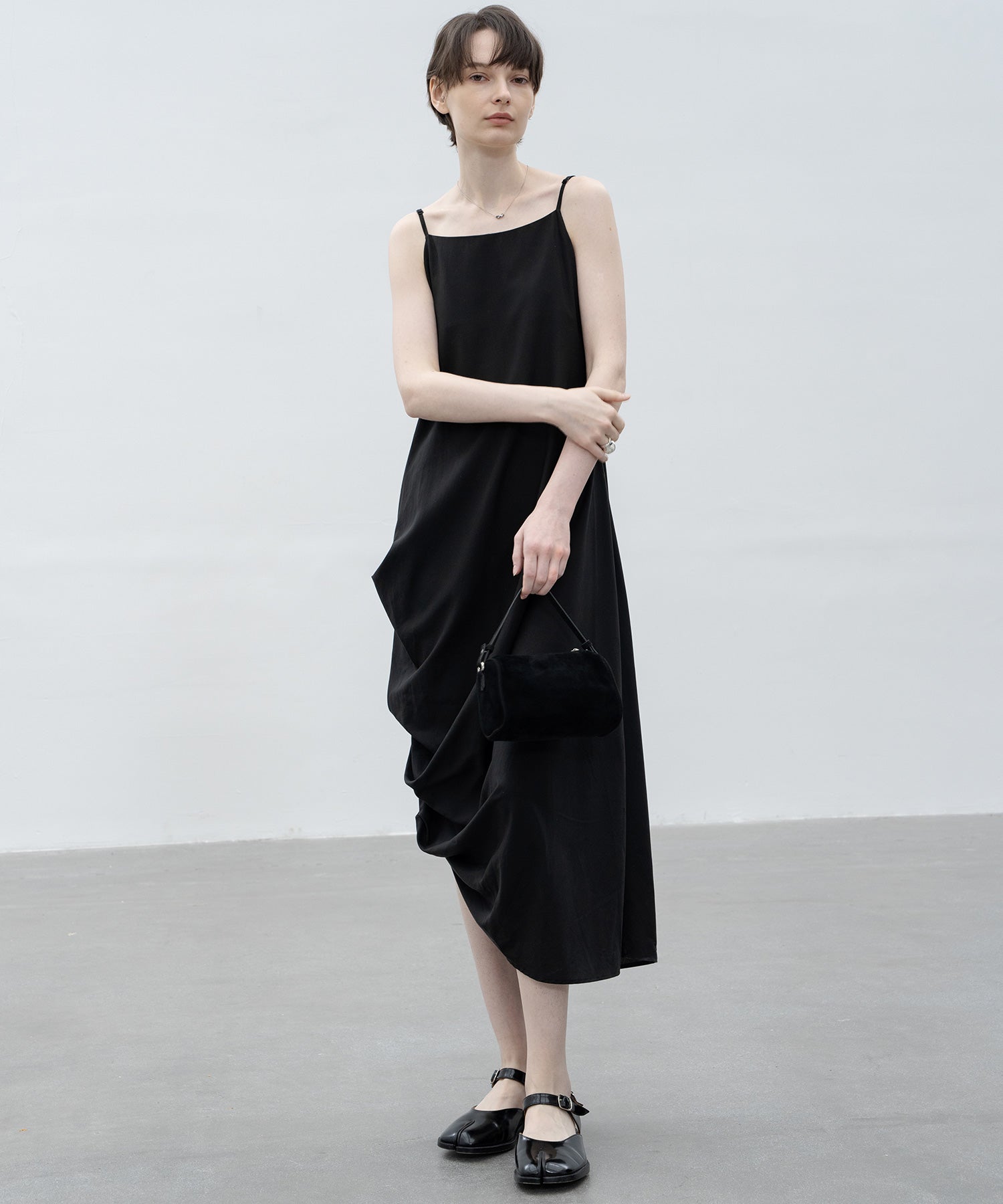 Side Gathered Camisole Dress