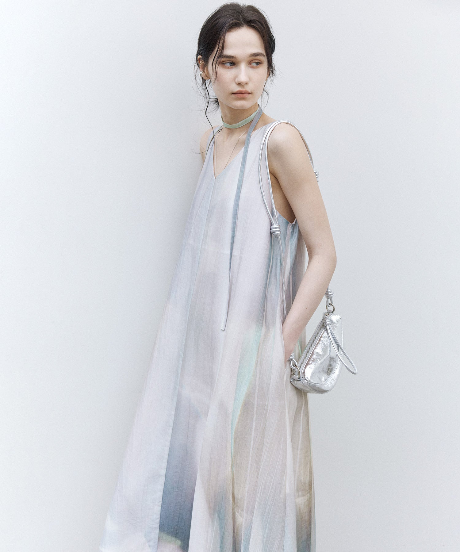 Sleeveless Art Print Dress