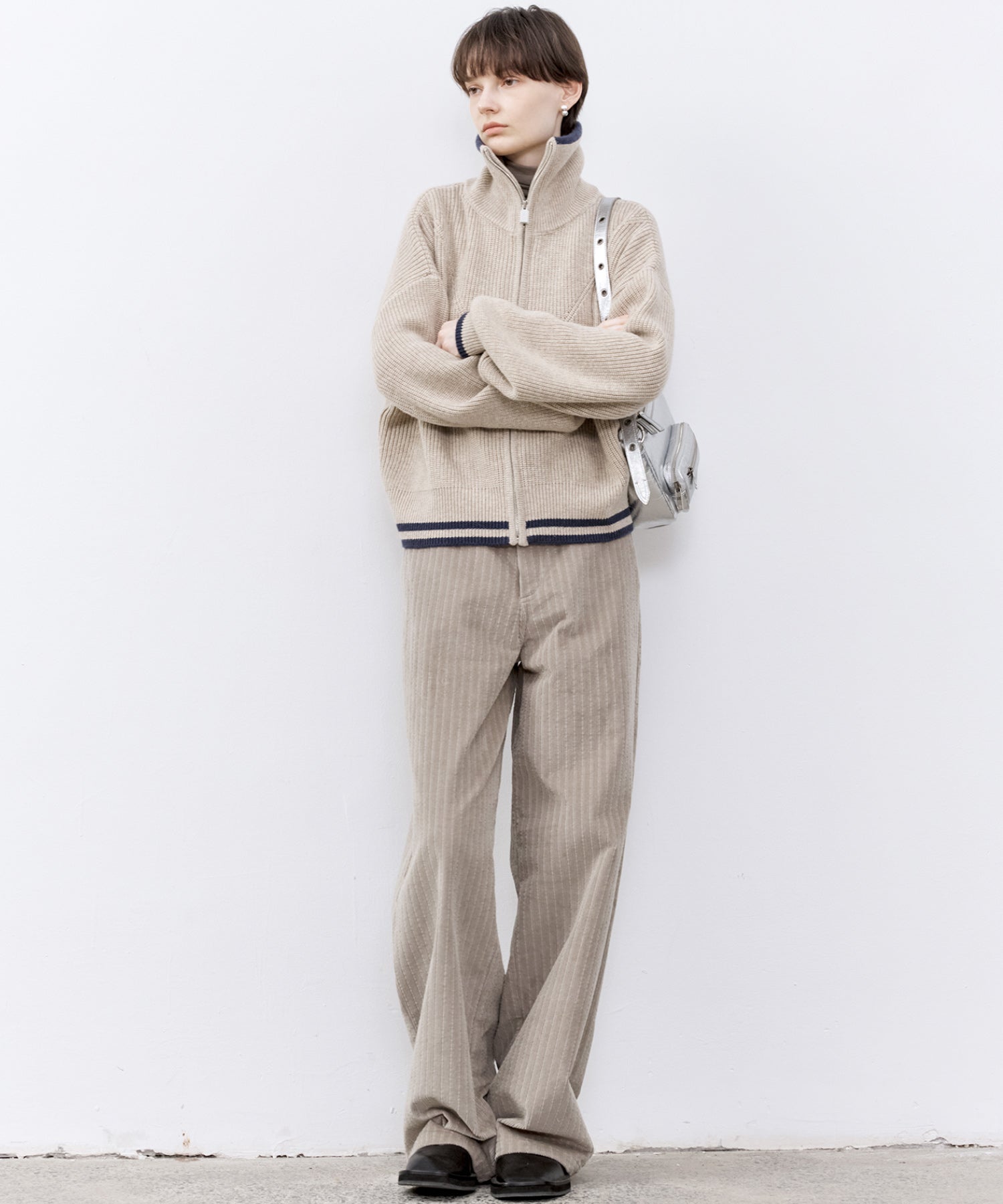 「PRE ORDER」Multi-Stripe Straight Narrow Corduroy Pants