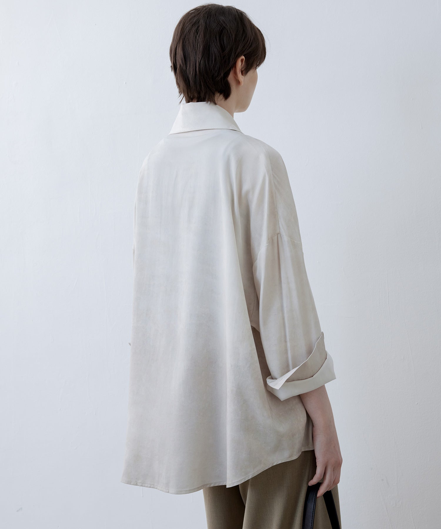 Art Print Oversized Shirt with Dropped Shoulders