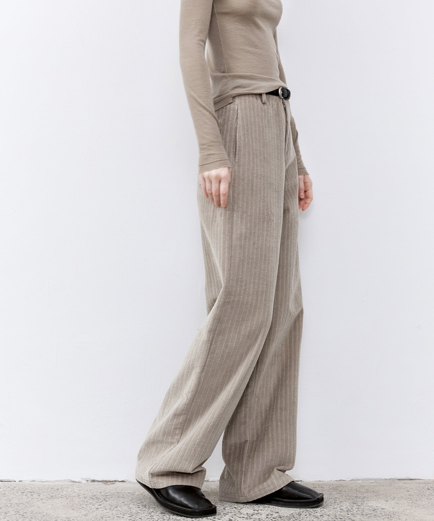 「PRE ORDER」Multi-Stripe Straight Narrow Corduroy Pants