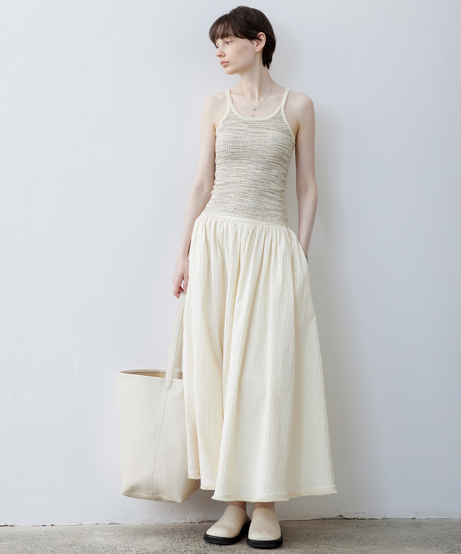 Mixed Color Textured Knit Camisole