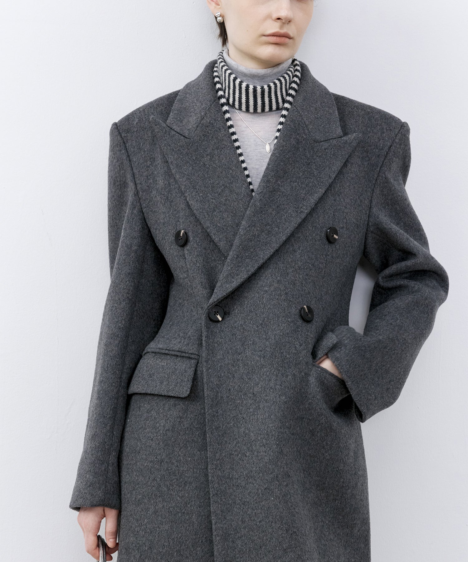 Wool-Blend Long Chester Coat