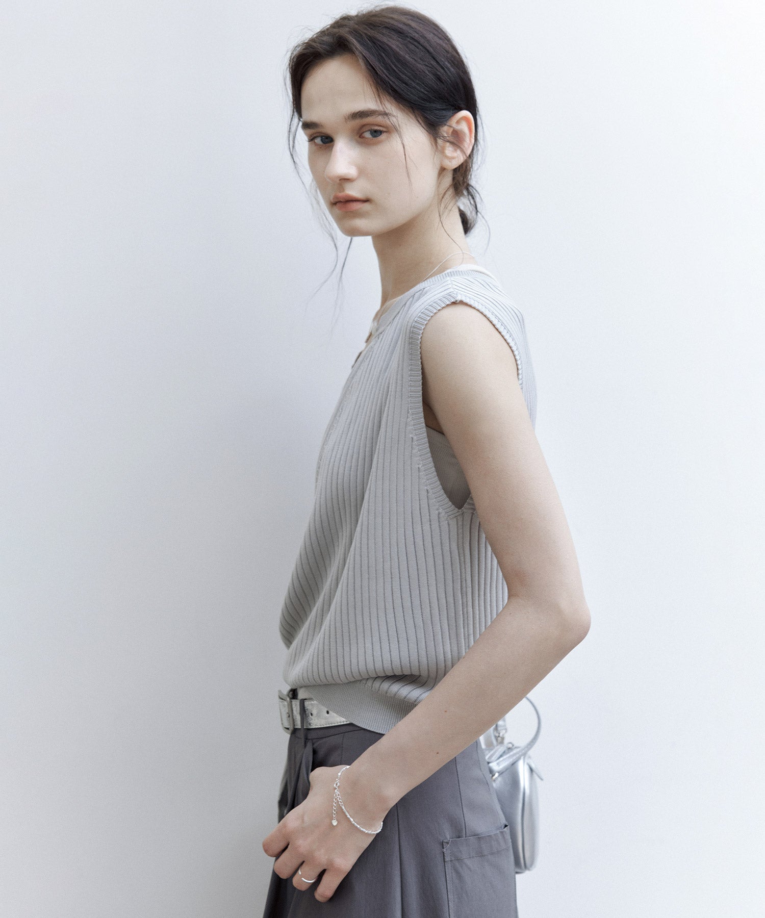 Versatile Knit Tank with Transformable Design