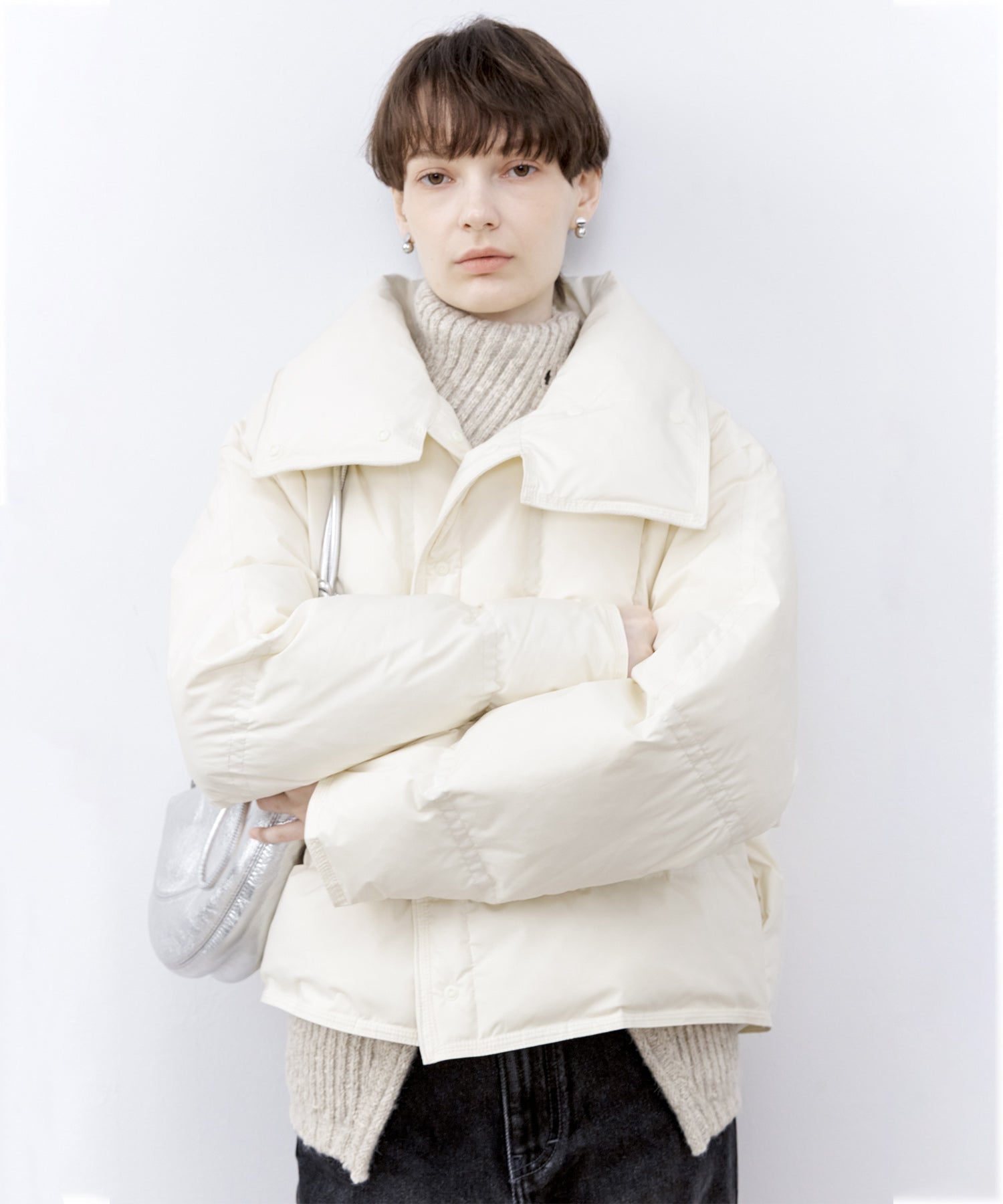 Lapel Collar Down Anorak