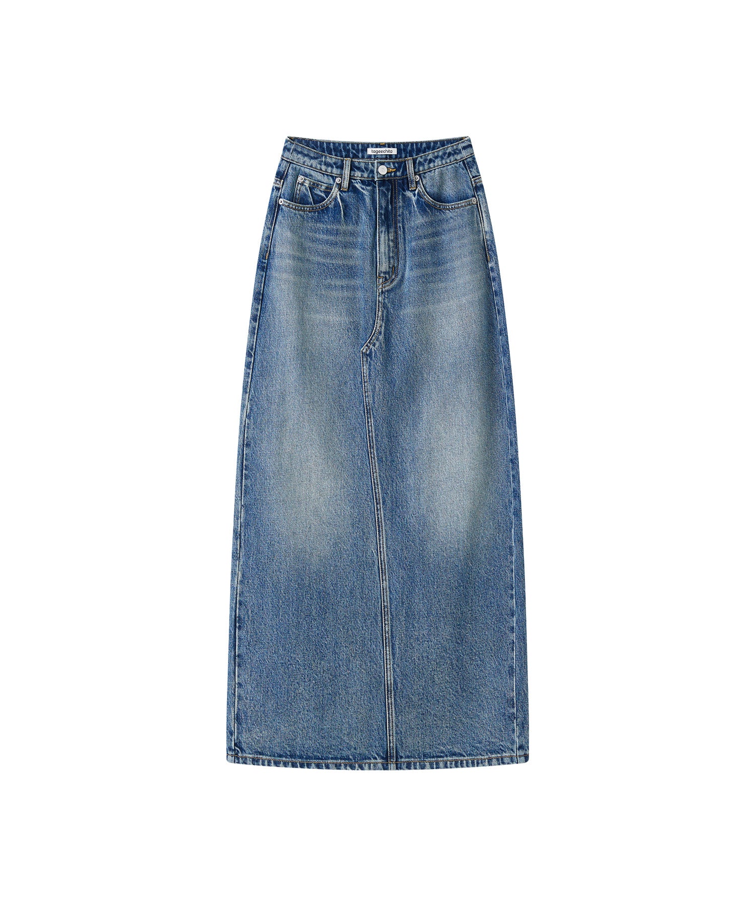 Classic Straight Denim Skirt