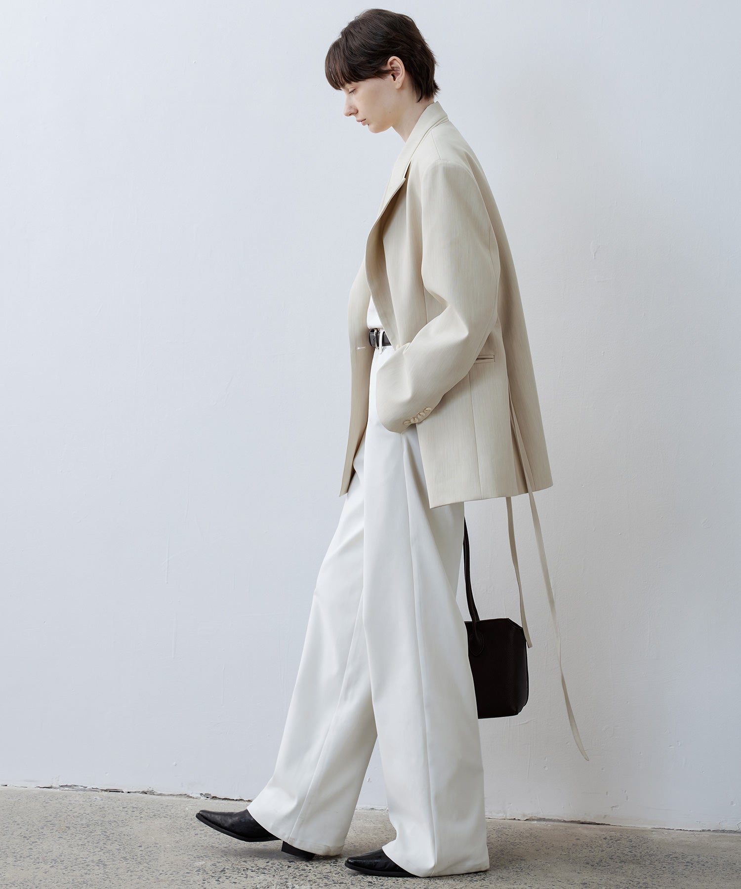 Notch Collar Boxy Jacket